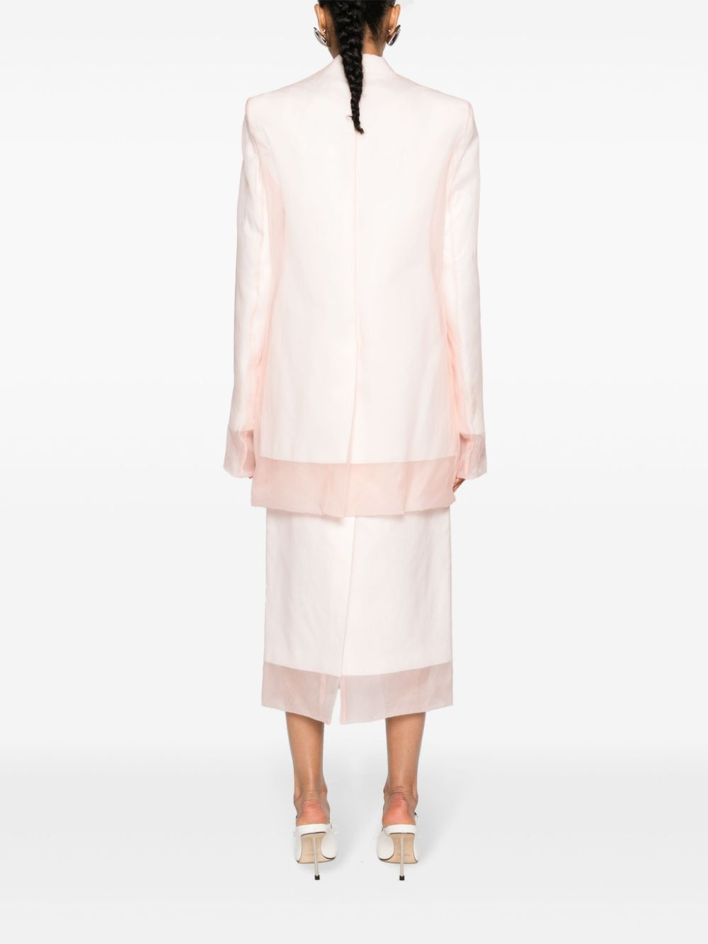 Sportmax SILK SINGLE-BREASTED JACKET Size S / US 4 / IT 40 - 2 Thumbnail