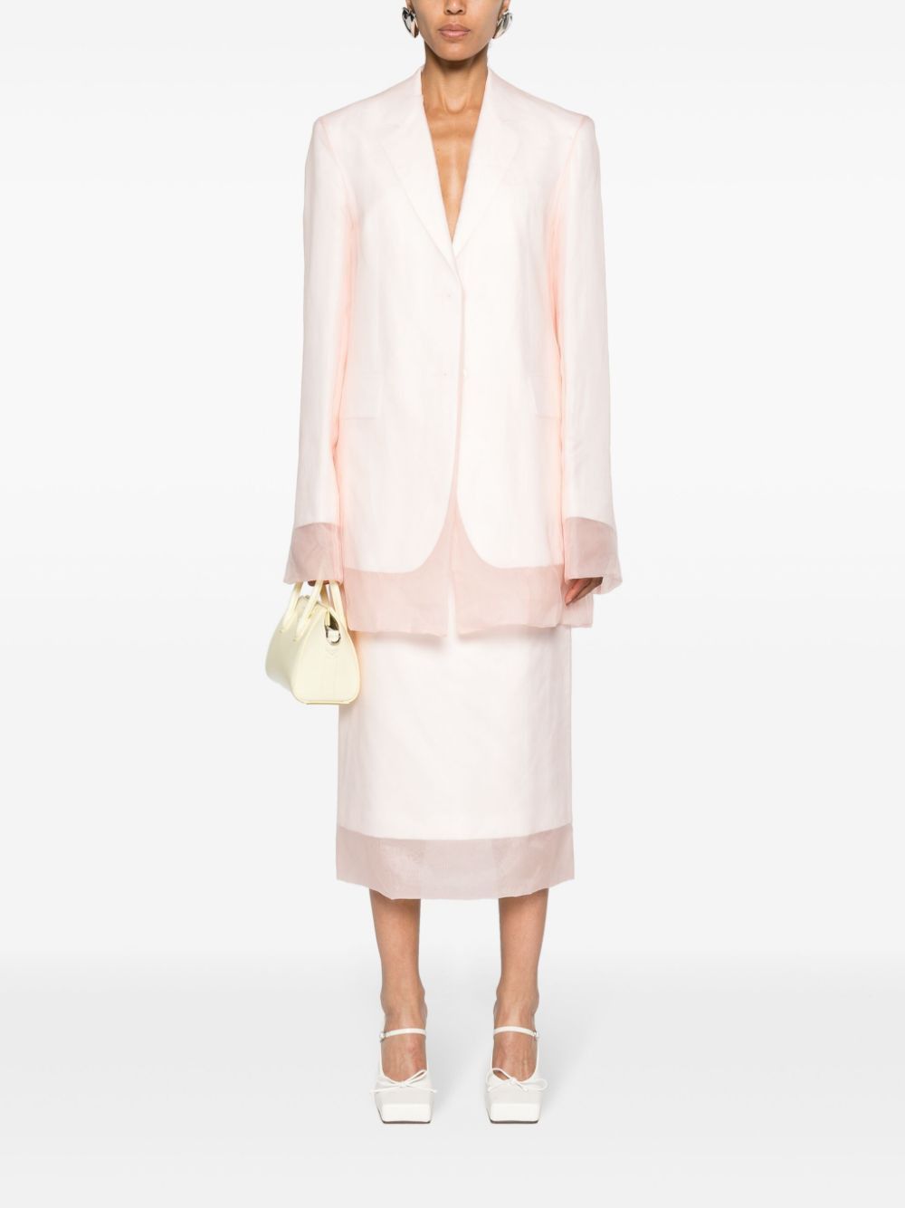 Sportmax SILK SINGLE-BREASTED JACKET Size S / US 4 / IT 40 - 4 Thumbnail