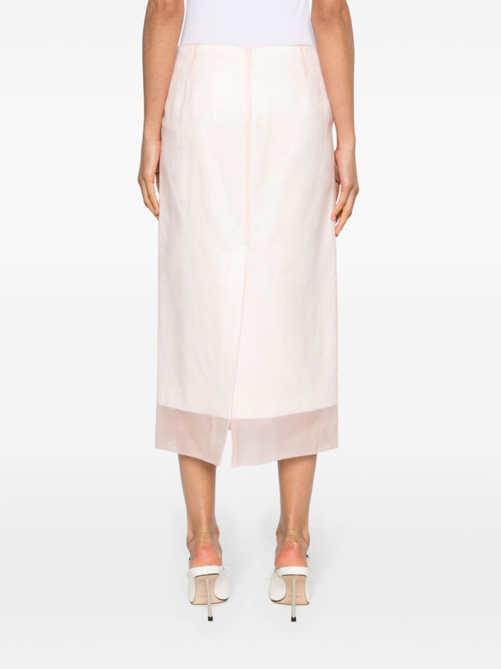 Sportmax SILK MIDI SKIRT Size 27" / US 4 / IT 40 - 2 Thumbnail