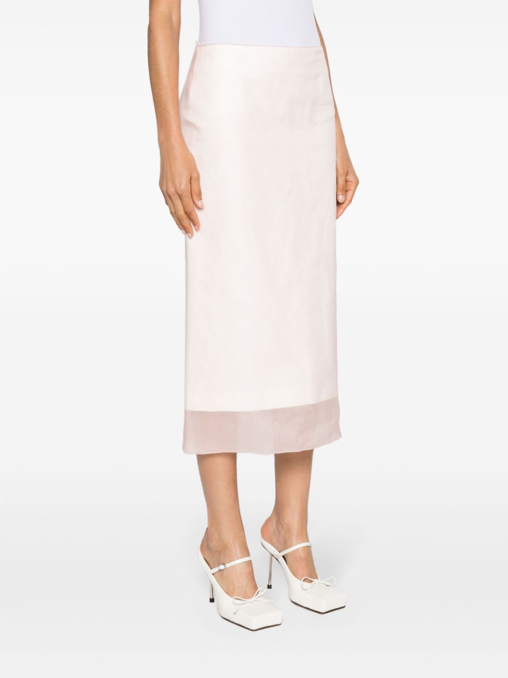 Sportmax SILK MIDI SKIRT Size 27" / US 4 / IT 40 - 5 Thumbnail