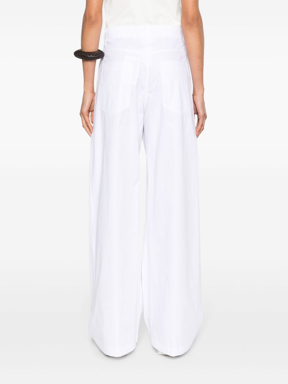 Sportmax WIDE-LEG COTTON TROUSERS Size 27" / US 4 / IT 40 - 5 Thumbnail