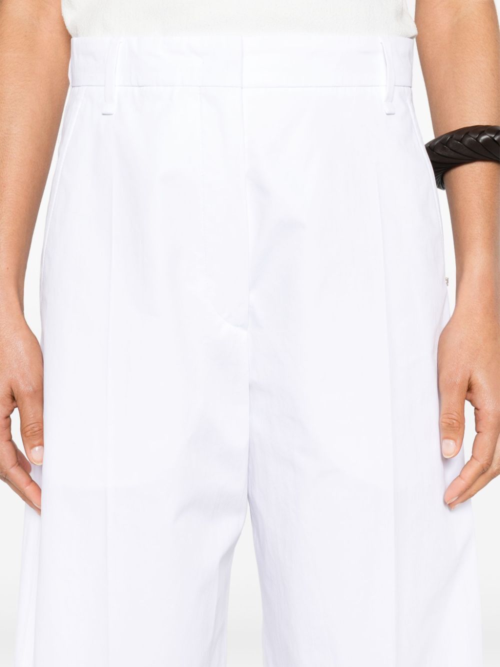 Sportmax WIDE-LEG COTTON TROUSERS Size 27" / US 4 / IT 40 - 2 Thumbnail