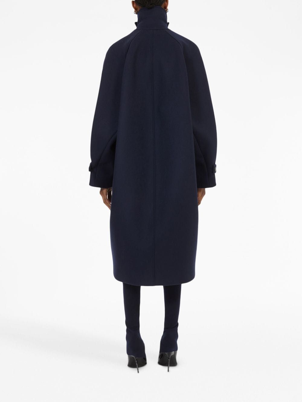 Salvatore Ferragamo OVERSIZED WOOL SINGLE-BREASTED COAT Size S / US 4 / IT 40 - 3 Thumbnail