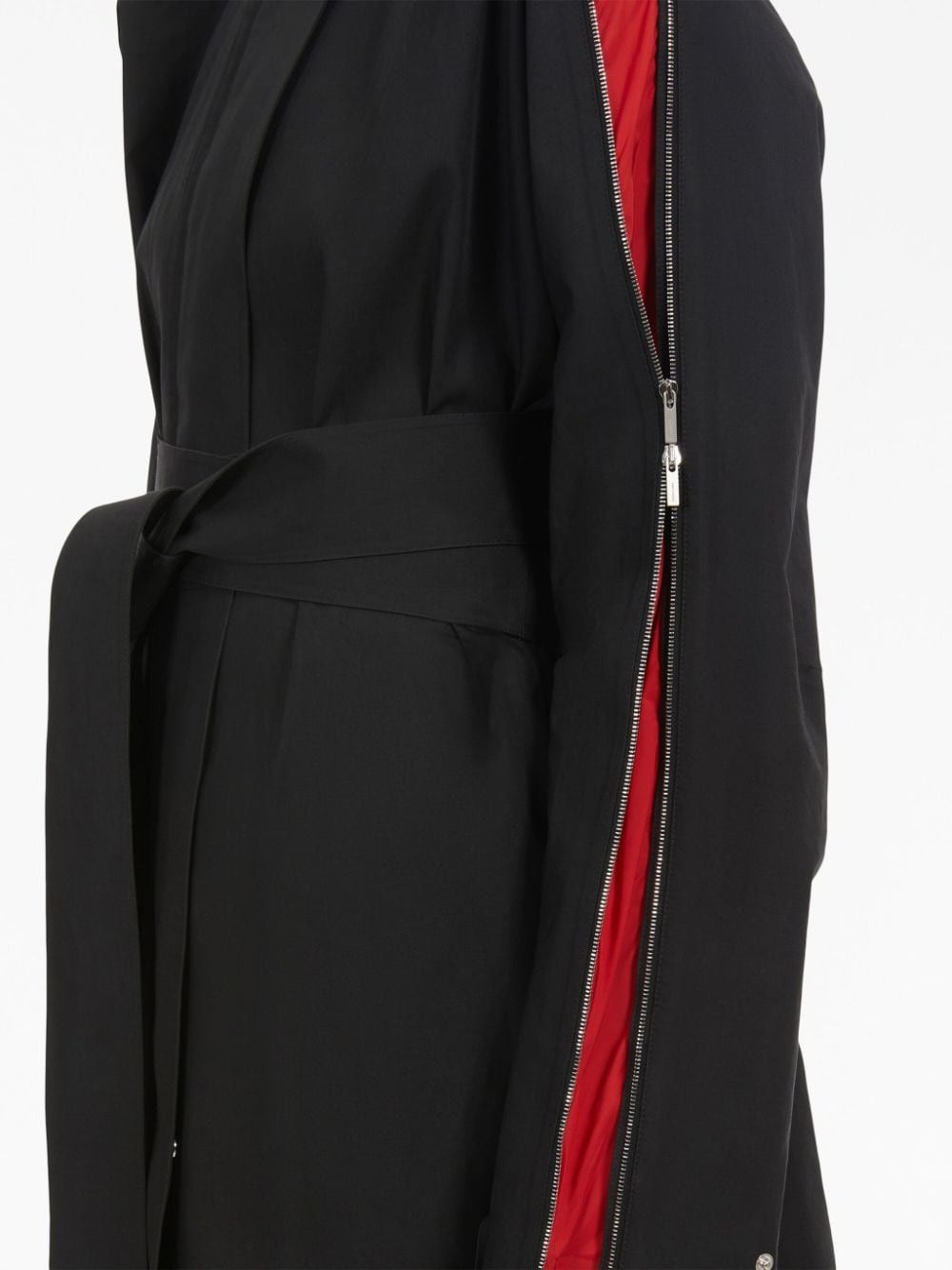Salvatore Ferragamo ZIP-DETAIL COTTON BELTED TRENCH COAT Size S / US 4 / IT 40 - 2 Thumbnail