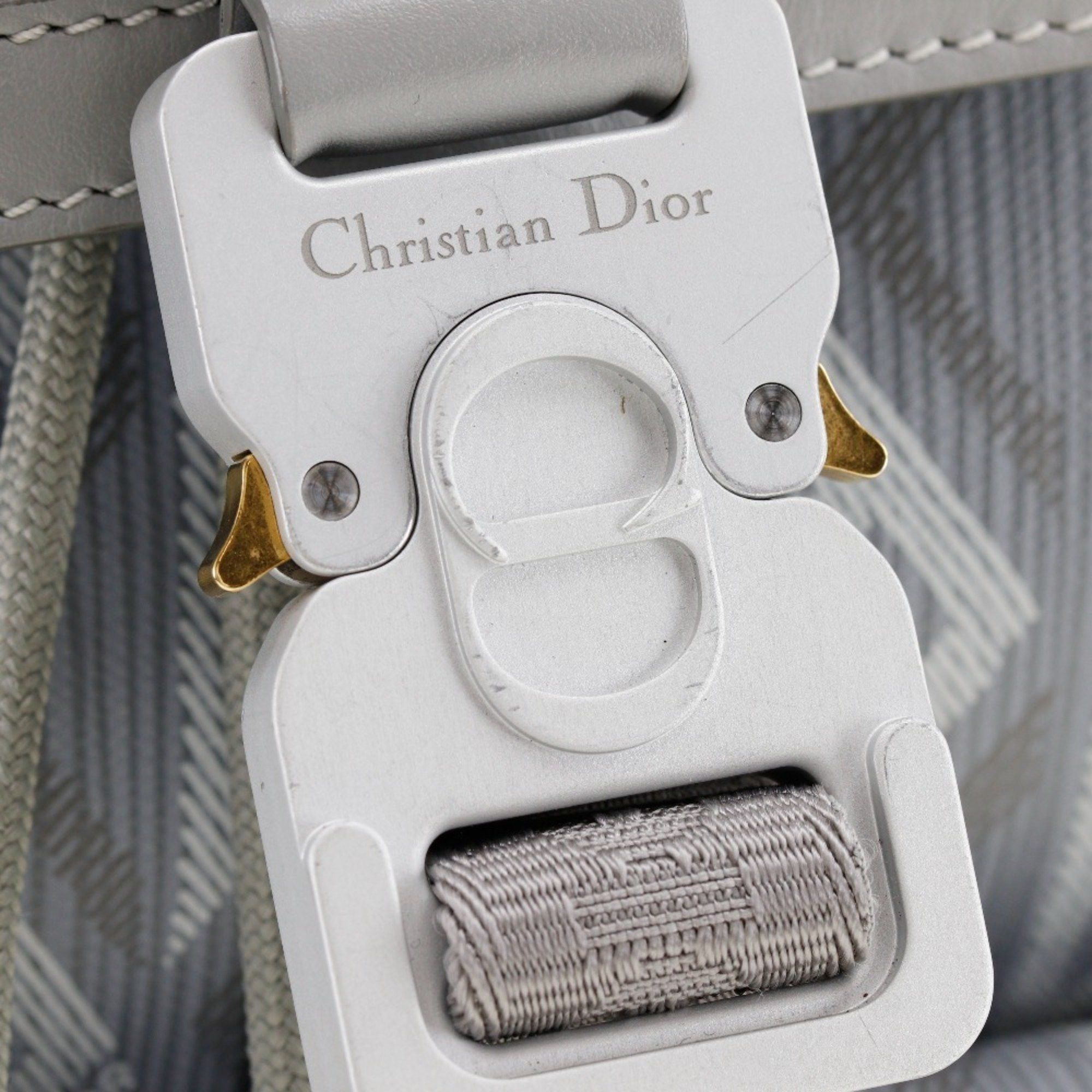 Dior Christian Dior HIT THE ROAD Backpack Daypack 1ESBA021CDP PVC Gray Flap Men's Size ONE SIZE - 12 Thumbnail