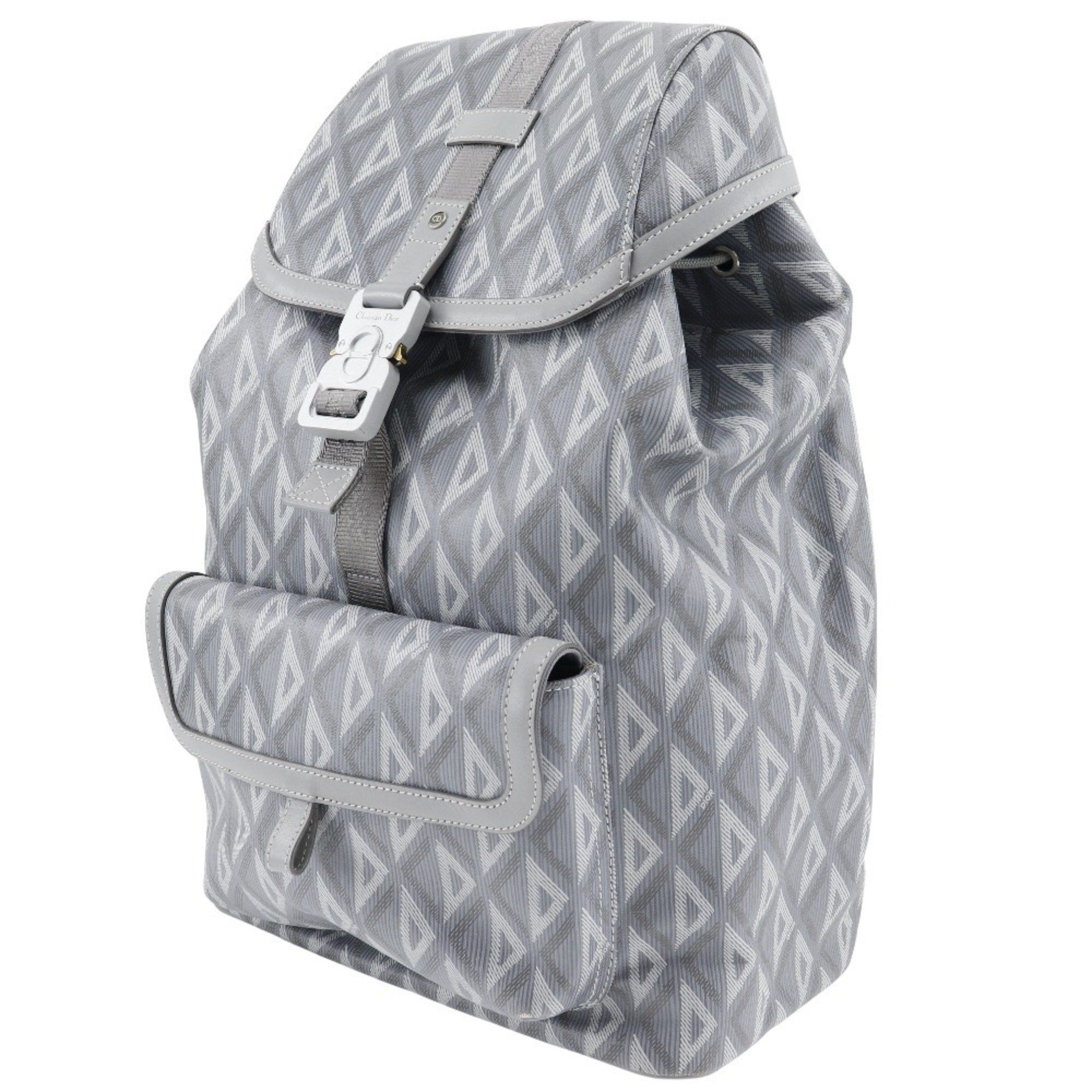 Dior Christian Dior HIT THE ROAD Backpack Daypack 1ESBA021CDP PVC Gray Flap Men's Size ONE SIZE - 2 Thumbnail