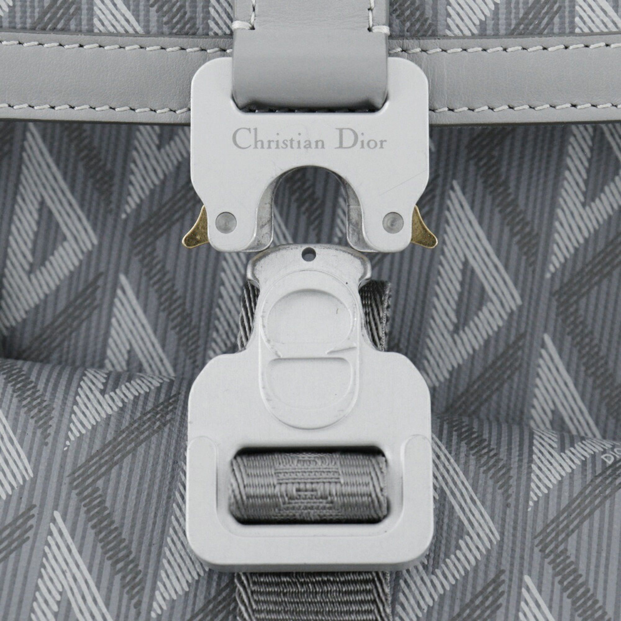 Dior Christian Dior HIT THE ROAD Backpack Daypack 1ESBA021CDP PVC Gray Flap Men's Size ONE SIZE - 13 Thumbnail