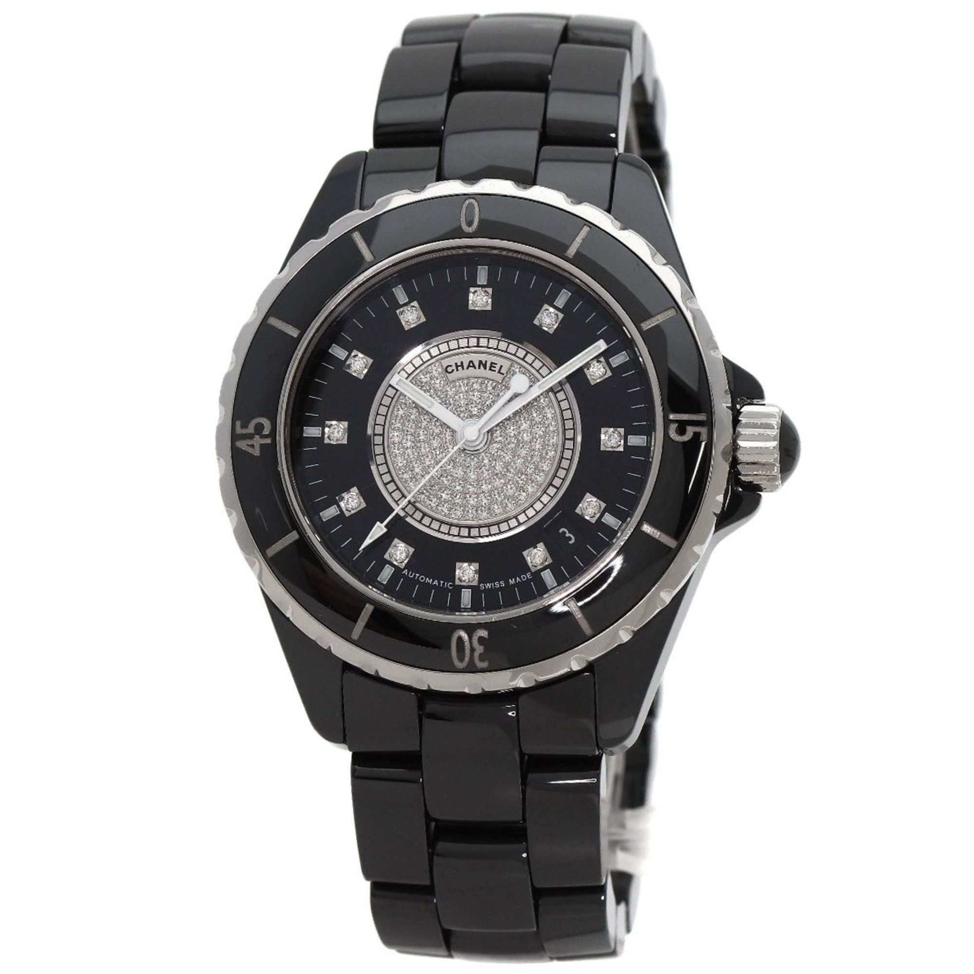 Chanel Chanel H1757 J12 38mm 12P Center Diamond Wristwatch Ceramic Men's CHANEL Size ONE SIZE - 11 Thumbnail