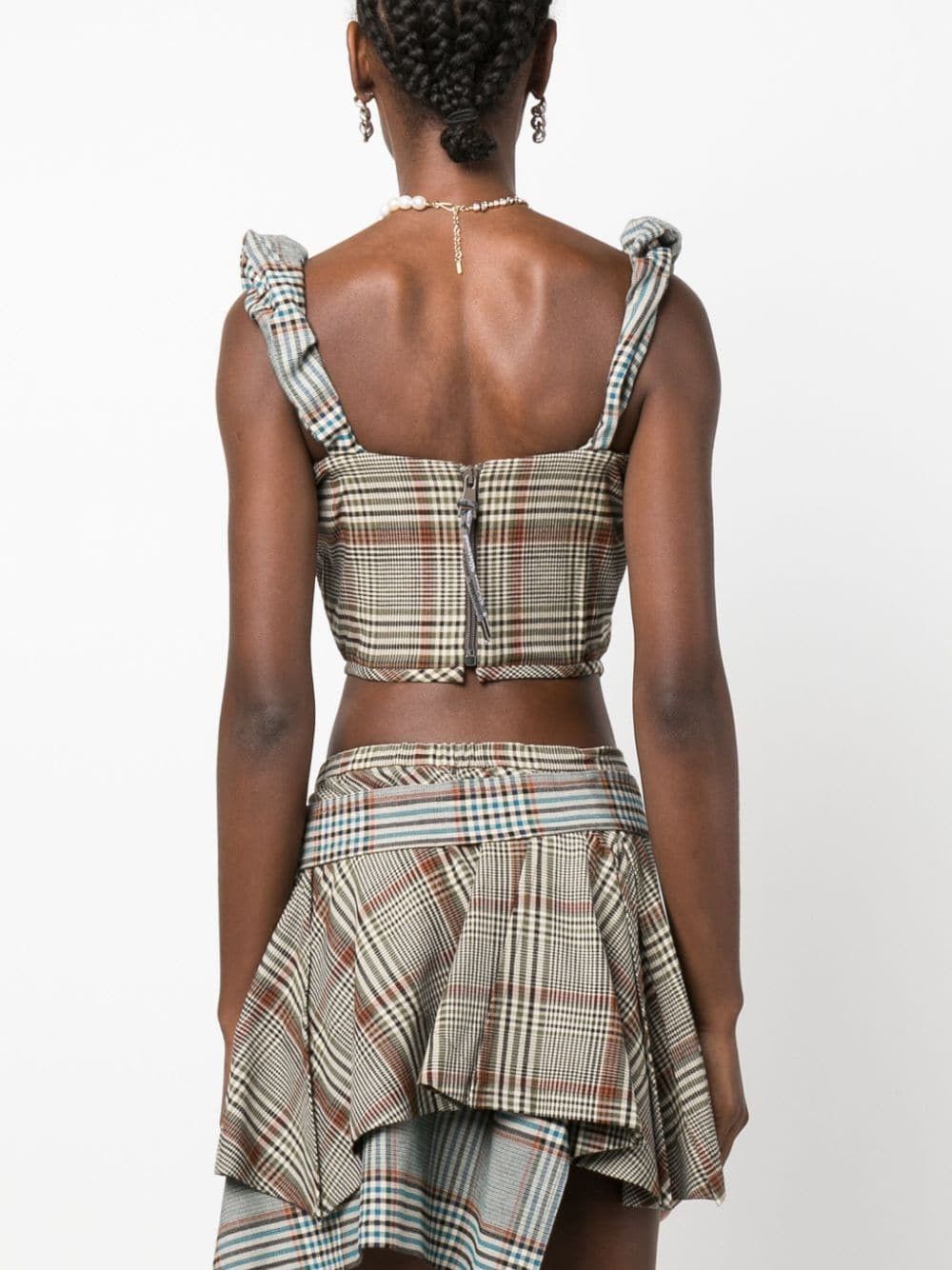 Vivienne Westwood SWEETHEART NECKLINE CHECKED CORSET TOP Size S / US 4 / IT 40 - 5 Thumbnail
