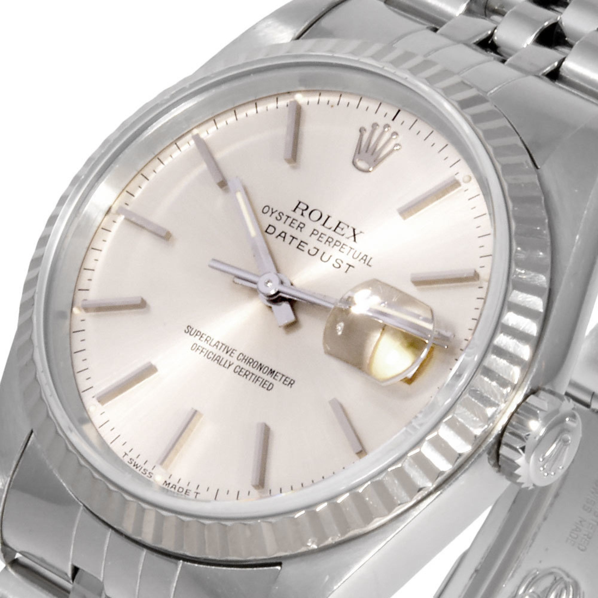 Rolex Rolex 16234 Datejust E Series Wristwatch Automatic Silver Dial SS x WG Men's Size ONE SIZE - 6 Thumbnail