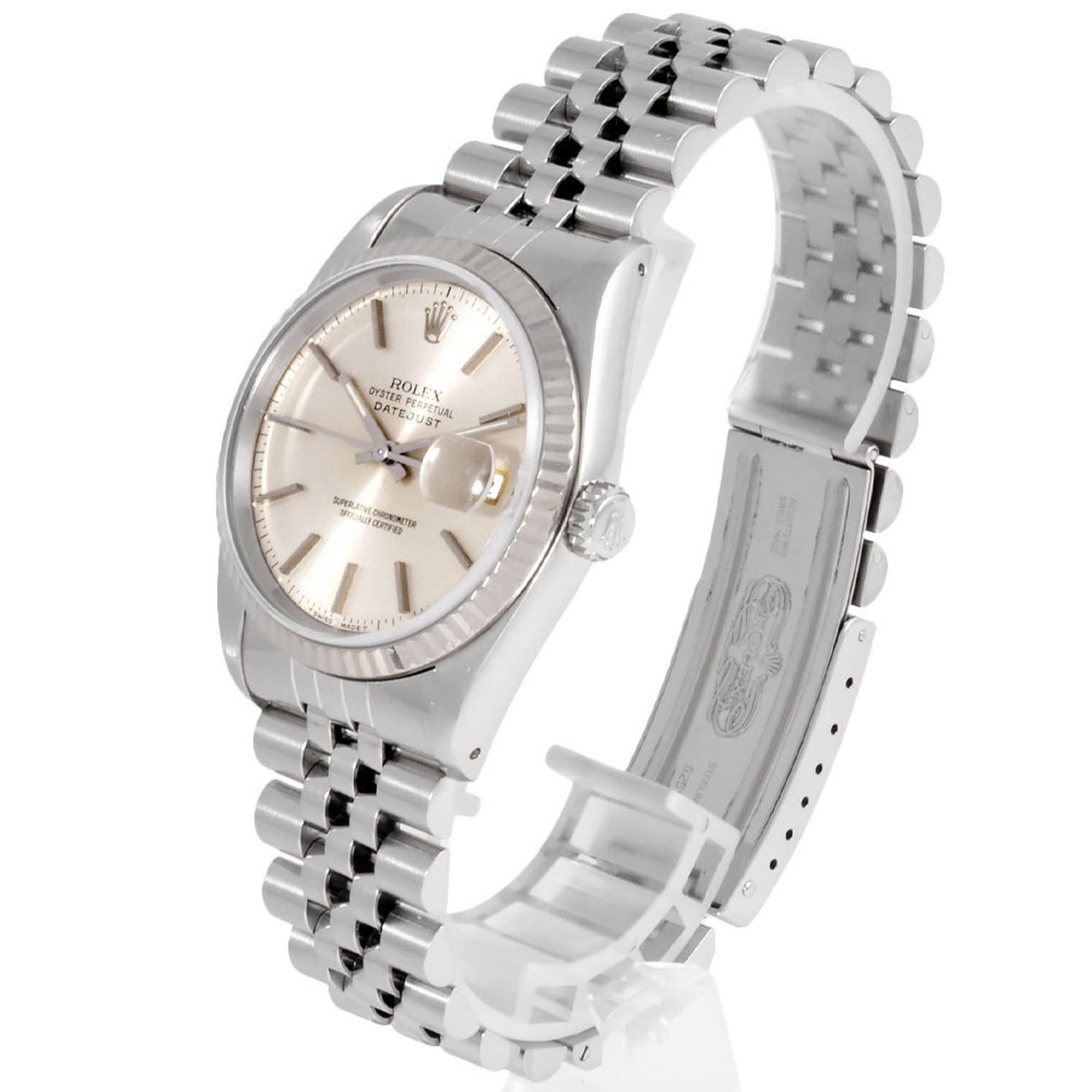 Rolex Rolex 16234 Datejust E Series Wristwatch Automatic Silver Dial SS x WG Men's Size ONE SIZE - 2 Thumbnail