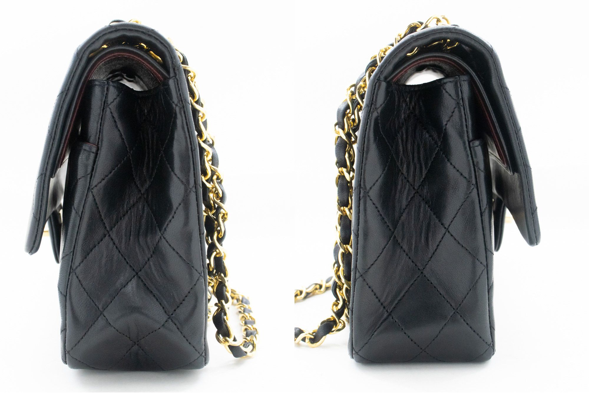 Chanel Double Flap Black Leather Shoulder Bag (Pre-Owned) Size ONE SIZE - 3 Thumbnail