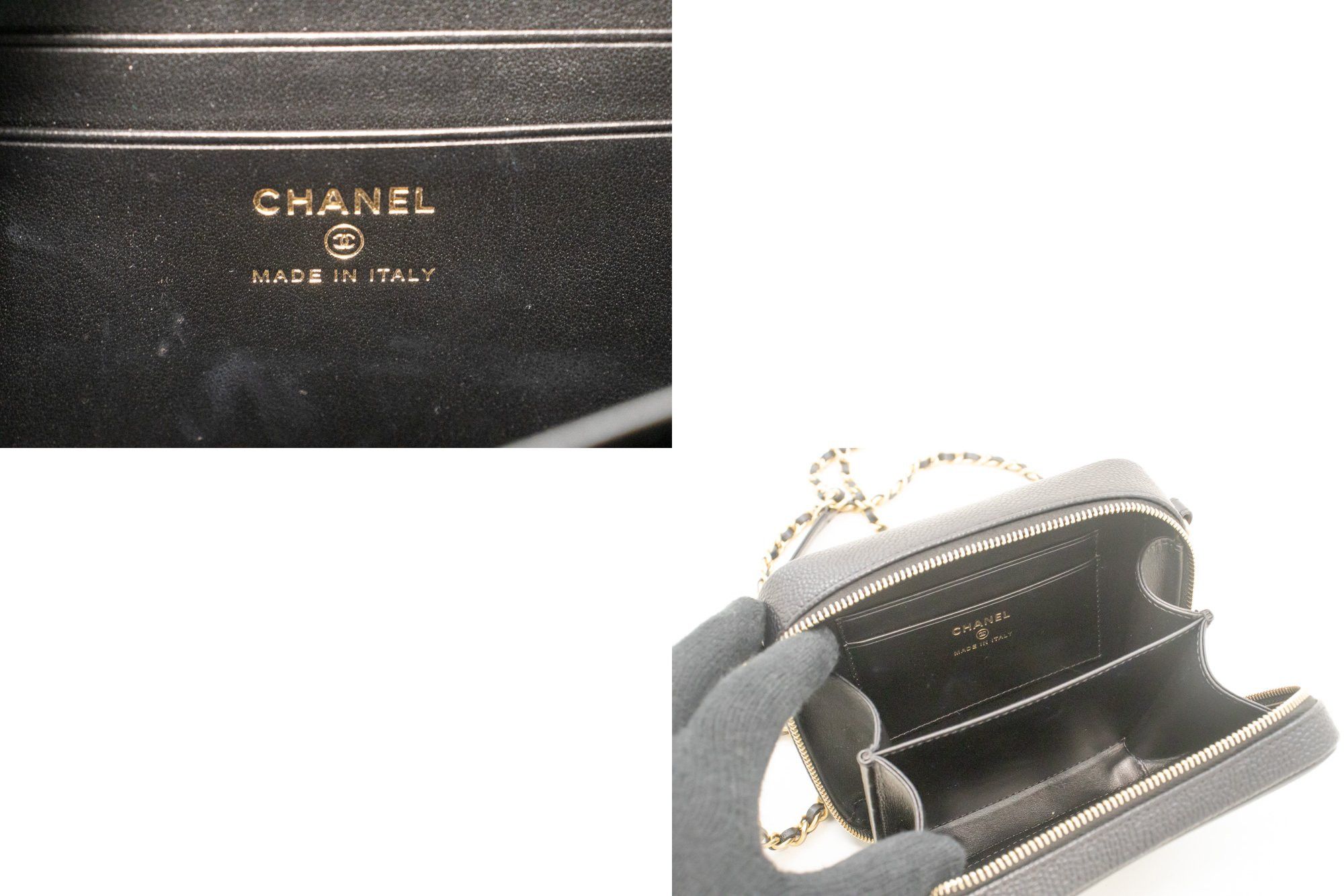 Chanel Cc Filigree Black Leather Shoulder Bag (Pre-Owned) Size ONE SIZE - 9 Thumbnail