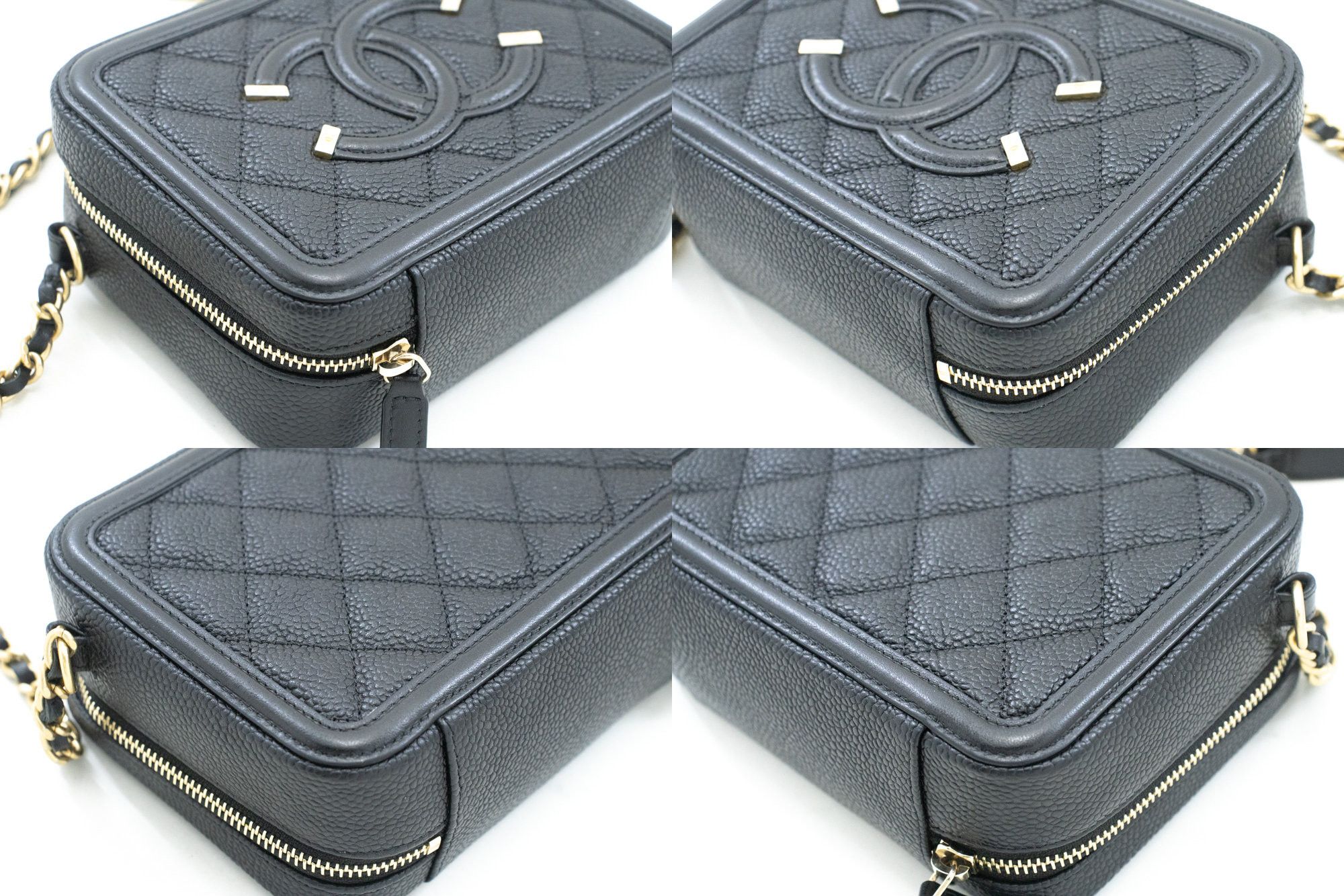 Chanel Cc Filigree Black Leather Shoulder Bag (Pre-Owned) Size ONE SIZE - 5 Thumbnail