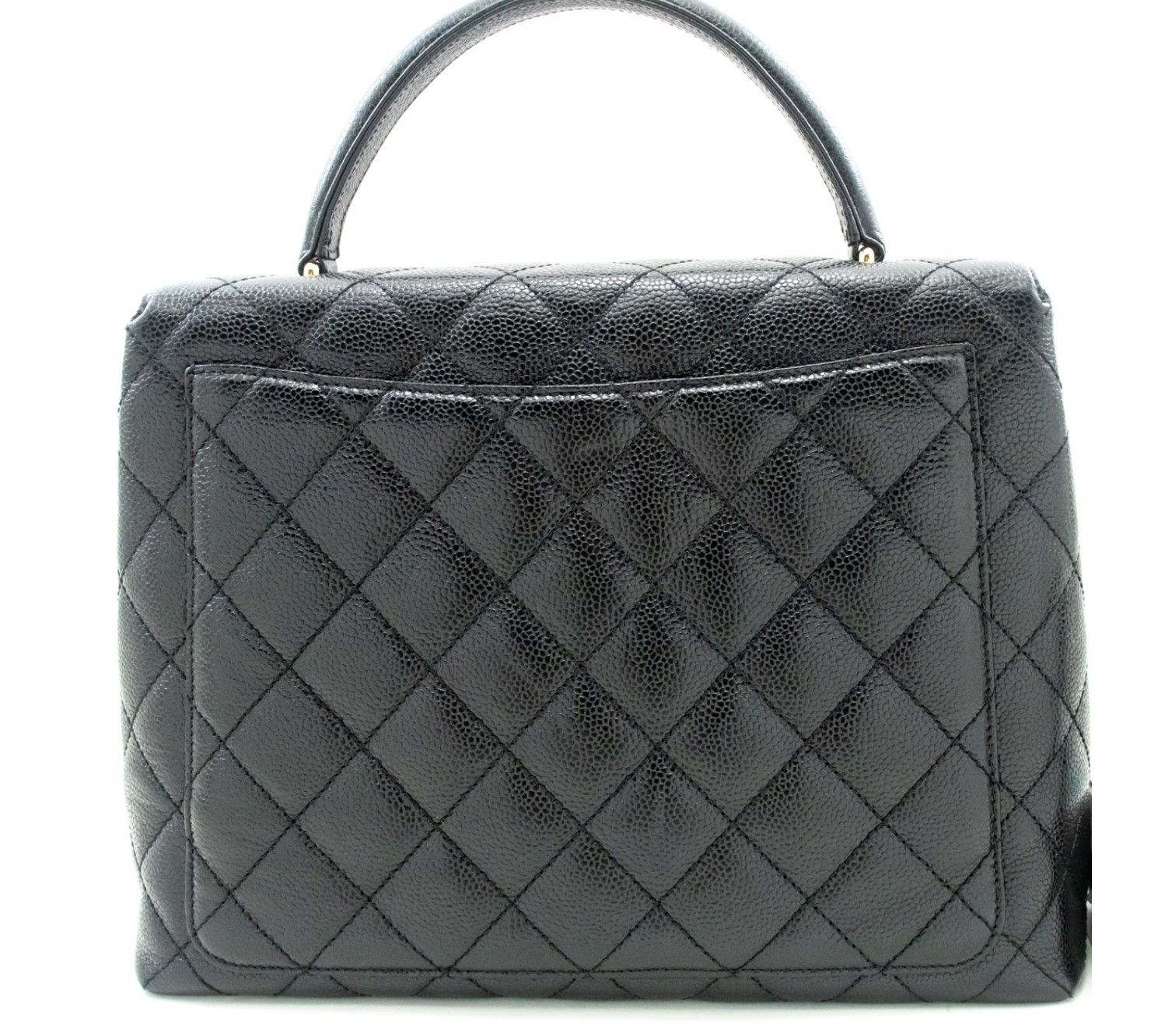 Chanel Kelly Black Leather Handbag (Pre-Owned) Size ONE SIZE - 2 Thumbnail