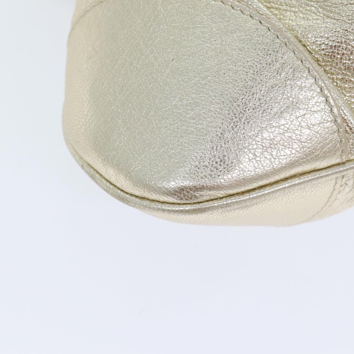 Salvatore Ferragamo Marisa Gold Leather Handbag (Pre-Owned) Size ONE SIZE - 8 Thumbnail