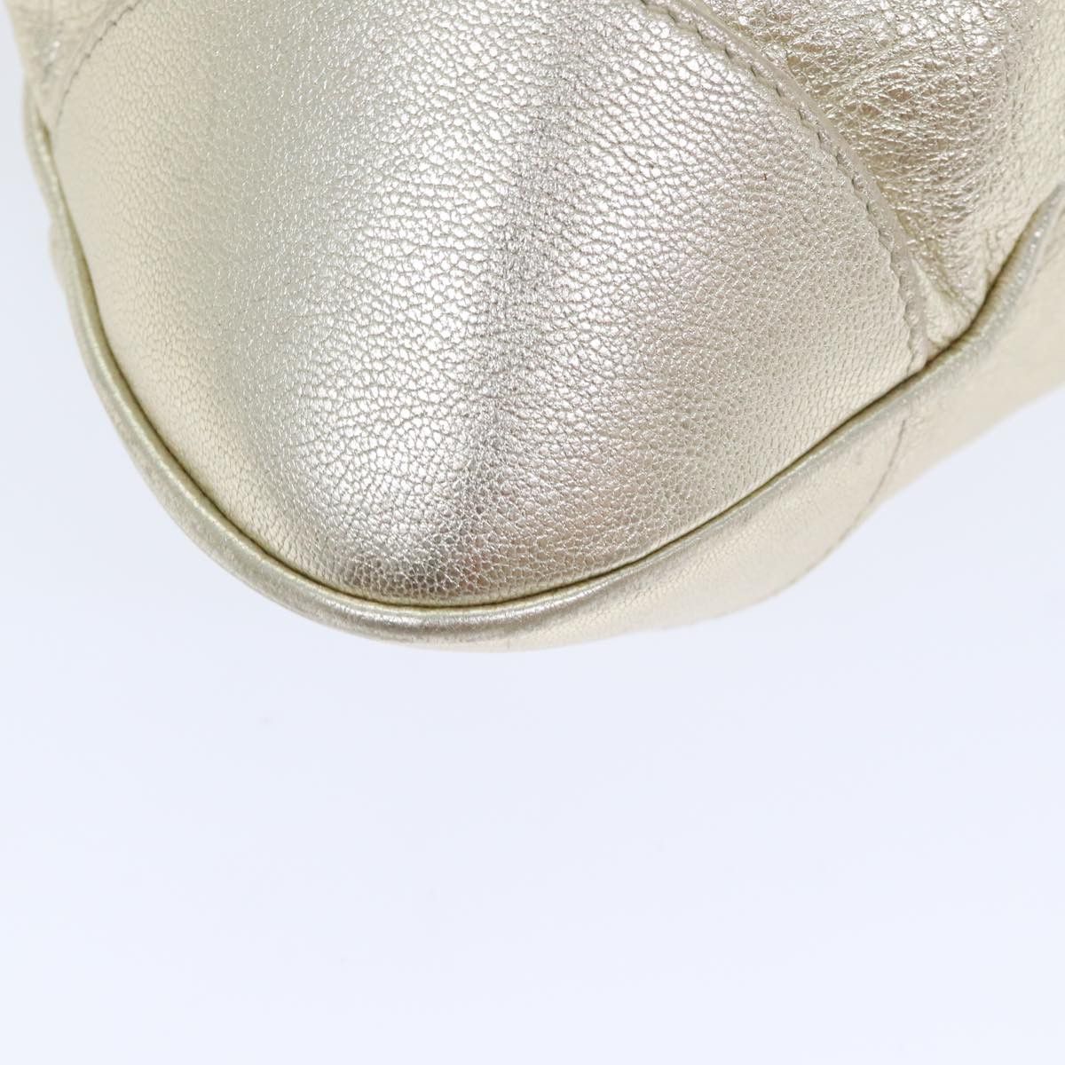 Salvatore Ferragamo Marisa Gold Leather Handbag (Pre-Owned) Size ONE SIZE - 10 Thumbnail