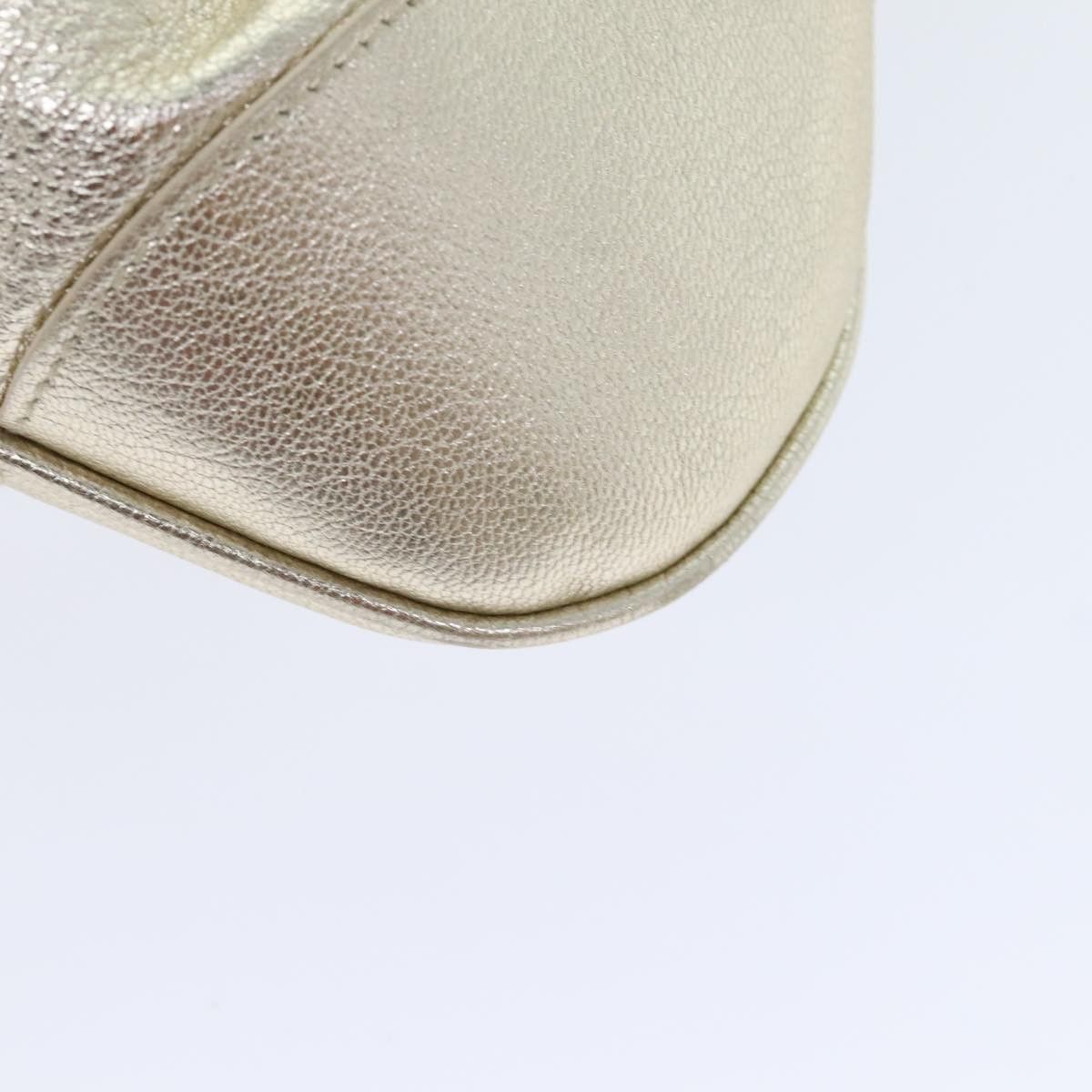 Salvatore Ferragamo Marisa Gold Leather Handbag (Pre-Owned) Size ONE SIZE - 9 Thumbnail