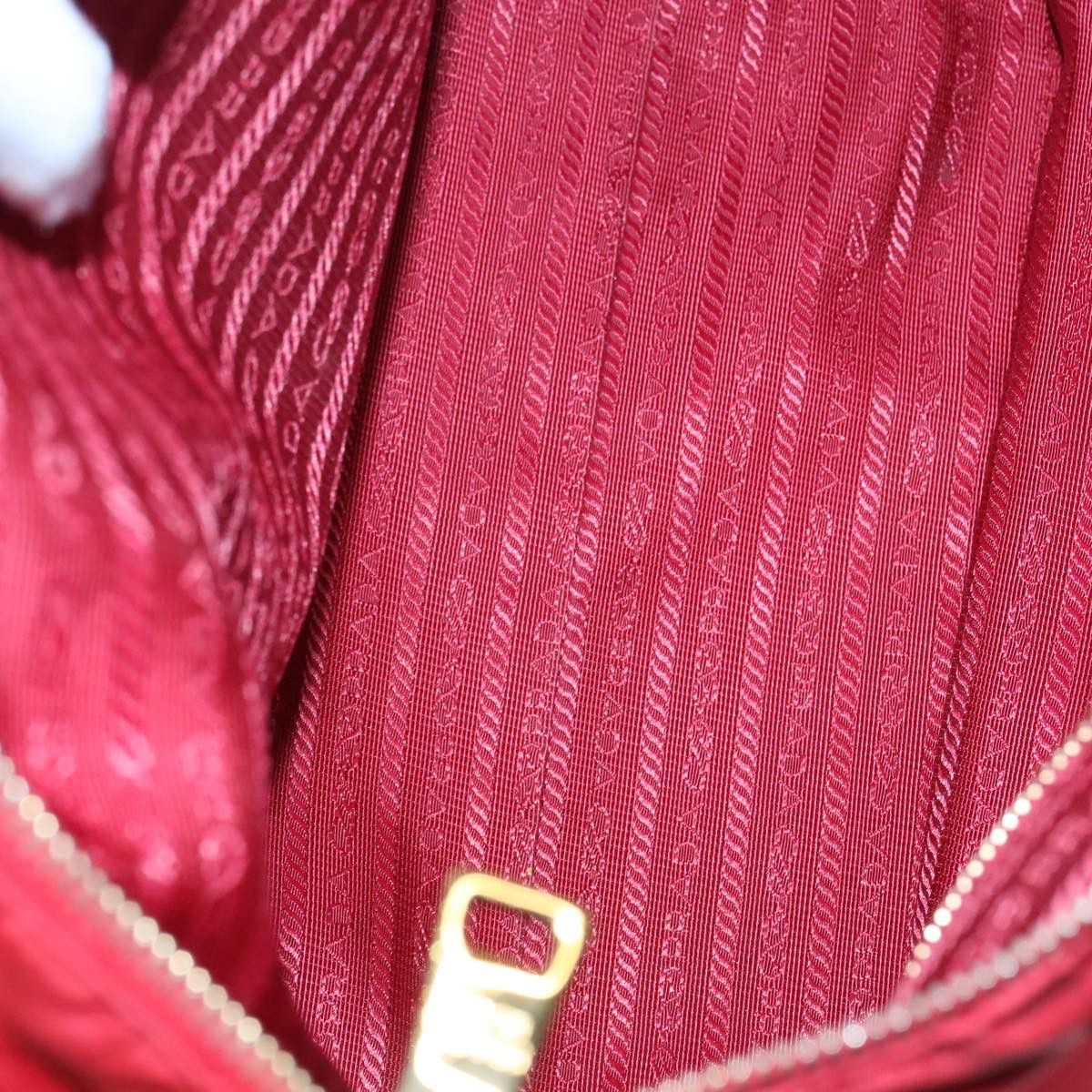 Prada Shopping Red Synthetic Tote Bag (Pre-Owned) Size ONE SIZE - 13 Thumbnail