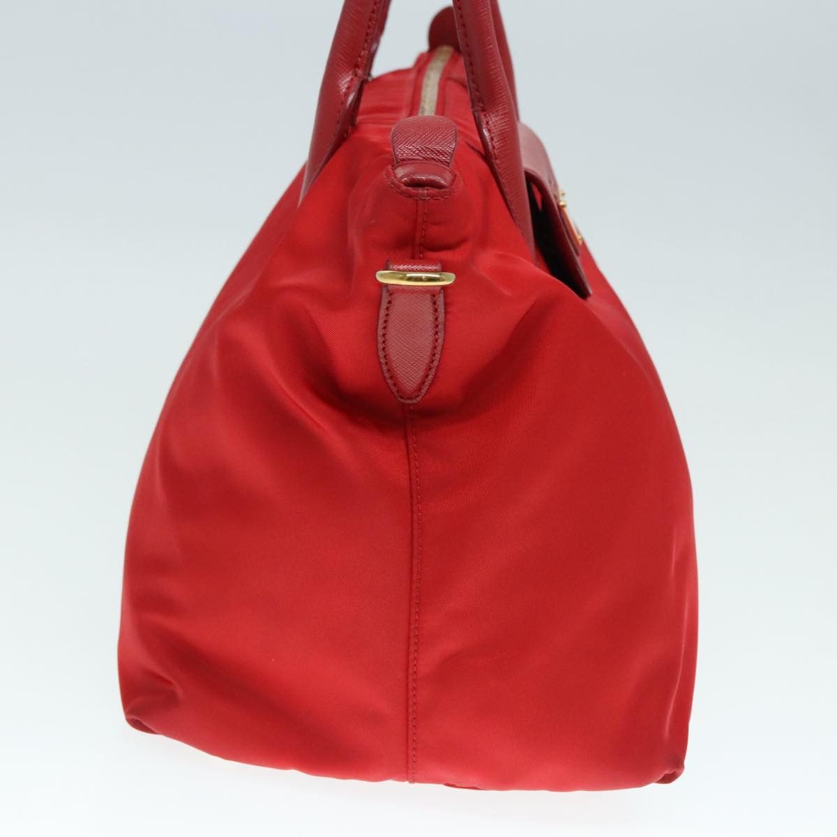 Prada Shopping Red Synthetic Tote Bag (Pre-Owned) Size ONE SIZE - 4 Thumbnail