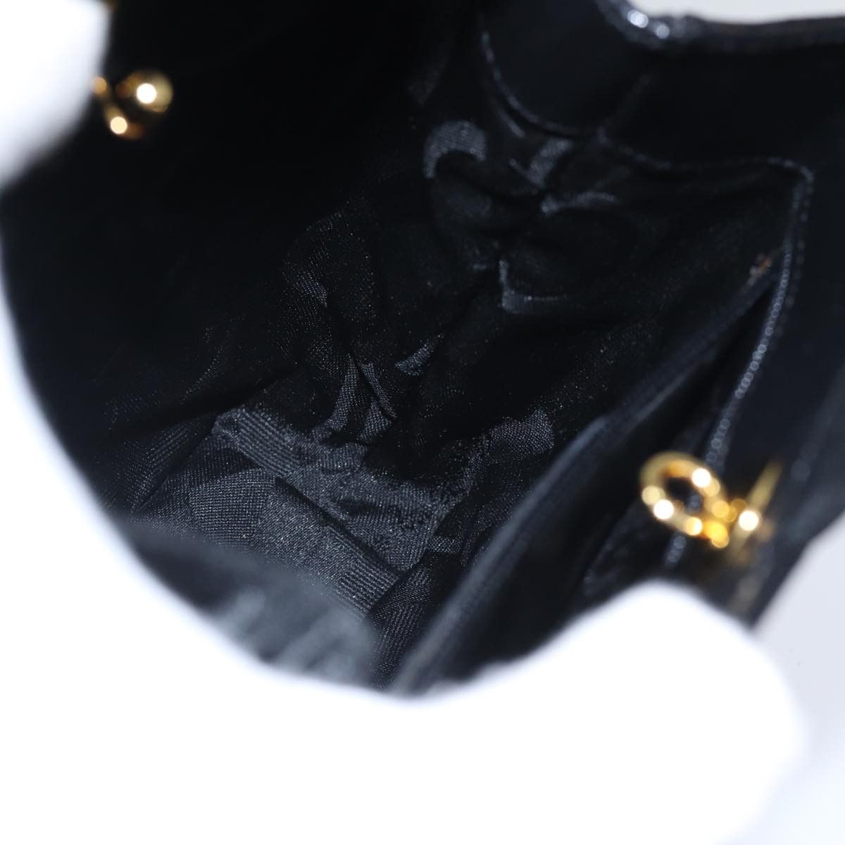 Salvatore Ferragamo Black Silk Handbag (Pre-Owned) Size ONE SIZE - 18 Thumbnail