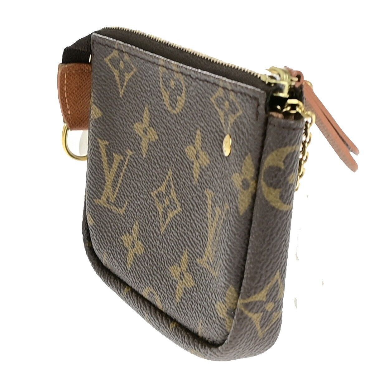 Louis Vuitton Pochette Clés Brown Canvas Clutch Bag (Pre-Owned) Size ONE SIZE - 4 Thumbnail