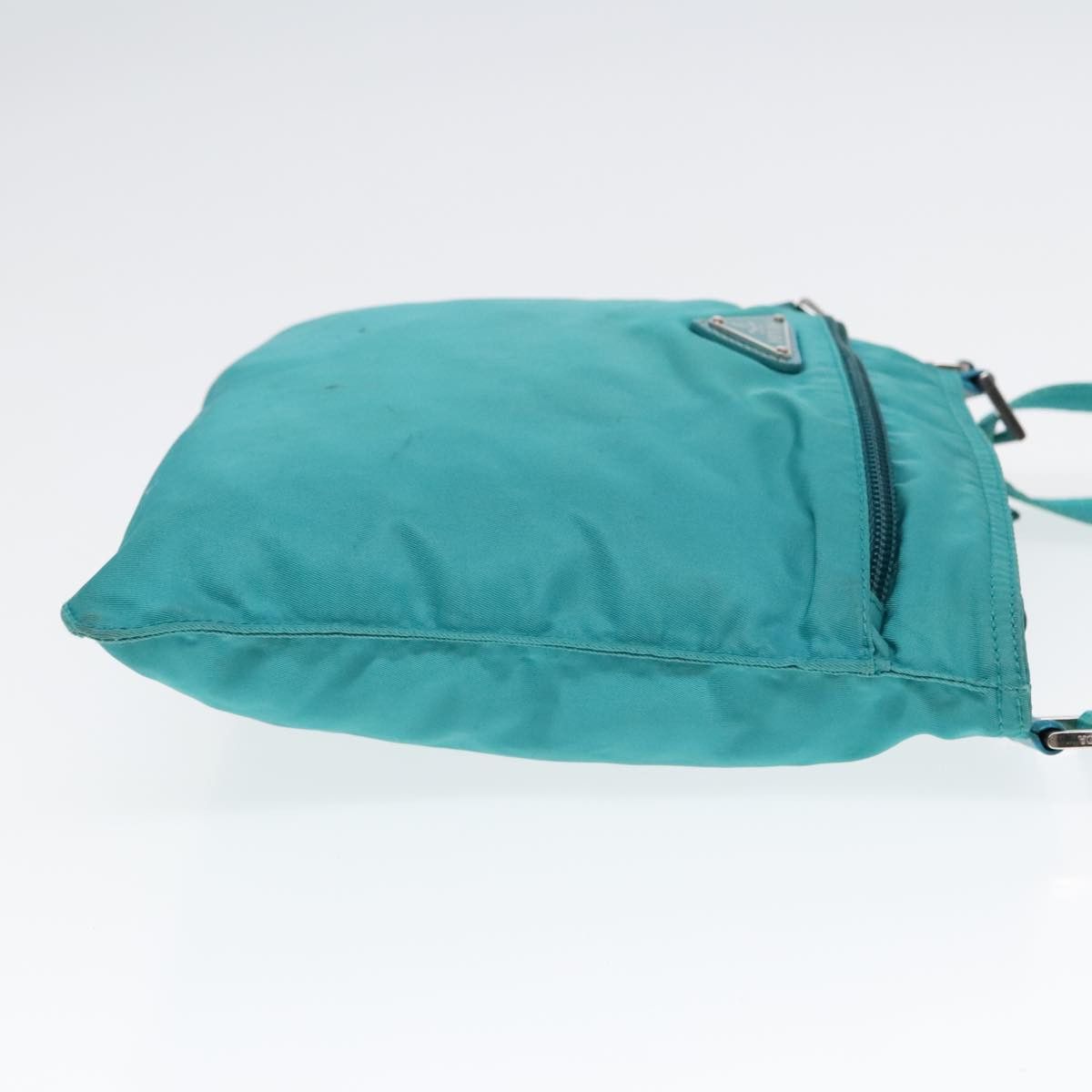 Prada Re-Nylon Turquoise Synthetic Shoulder Bag (Pre-Owned) Size ONE SIZE - 4 Thumbnail