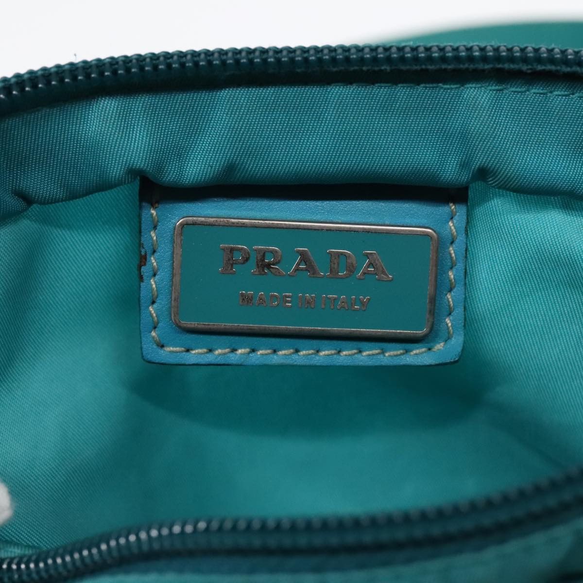 Prada Re-Nylon Turquoise Synthetic Shoulder Bag (Pre-Owned) Size ONE SIZE - 15 Thumbnail