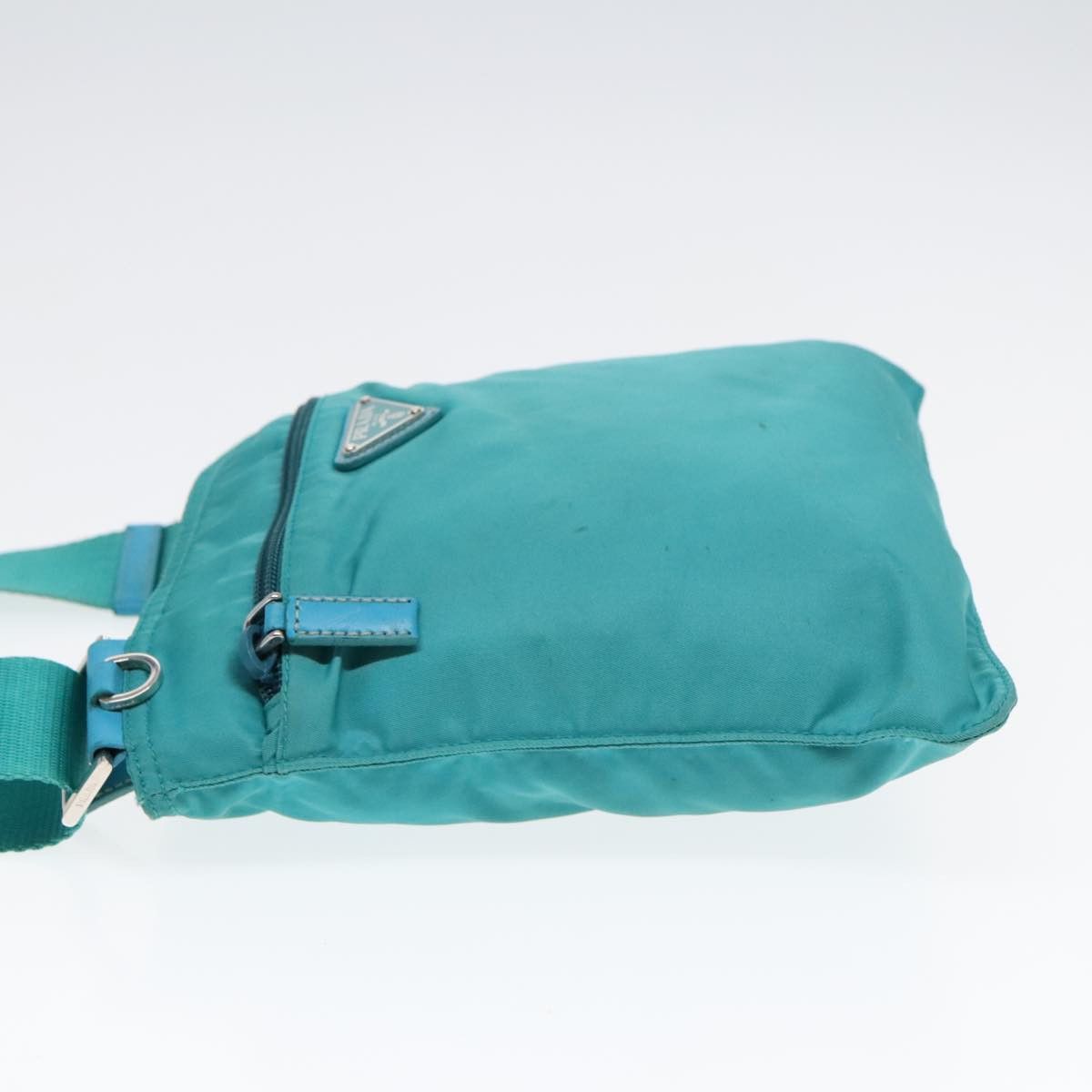 Prada Re-Nylon Turquoise Synthetic Shoulder Bag (Pre-Owned) Size ONE SIZE - 3 Thumbnail
