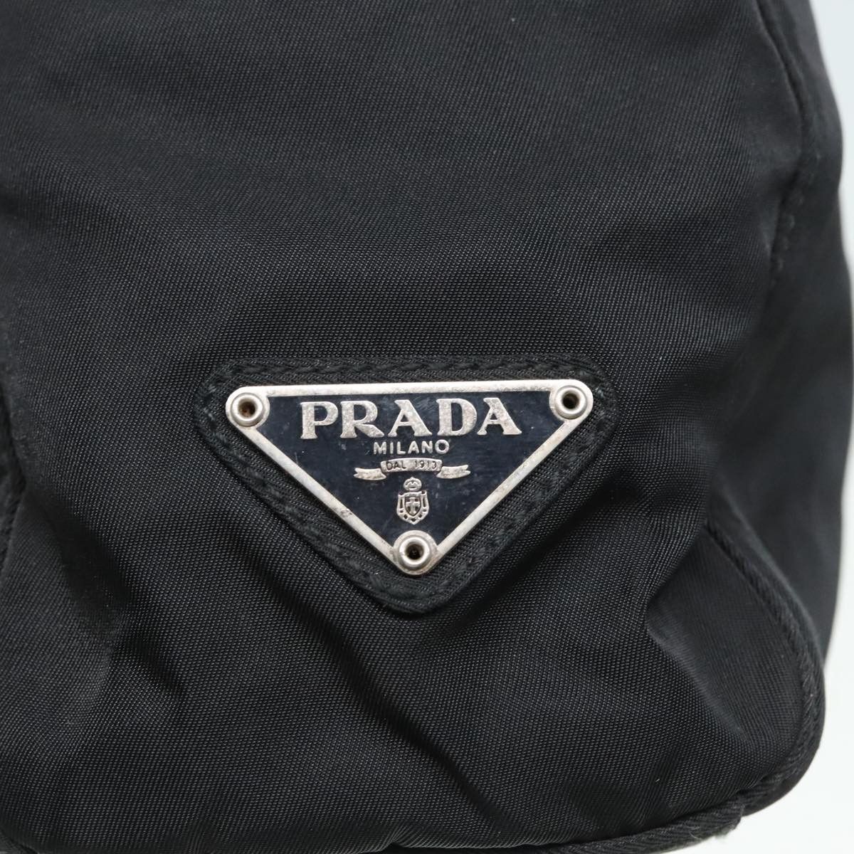 Prada Triangle Logo Black Synthetic Tote Bag (Pre-Owned) Size ONE SIZE - 19 Thumbnail