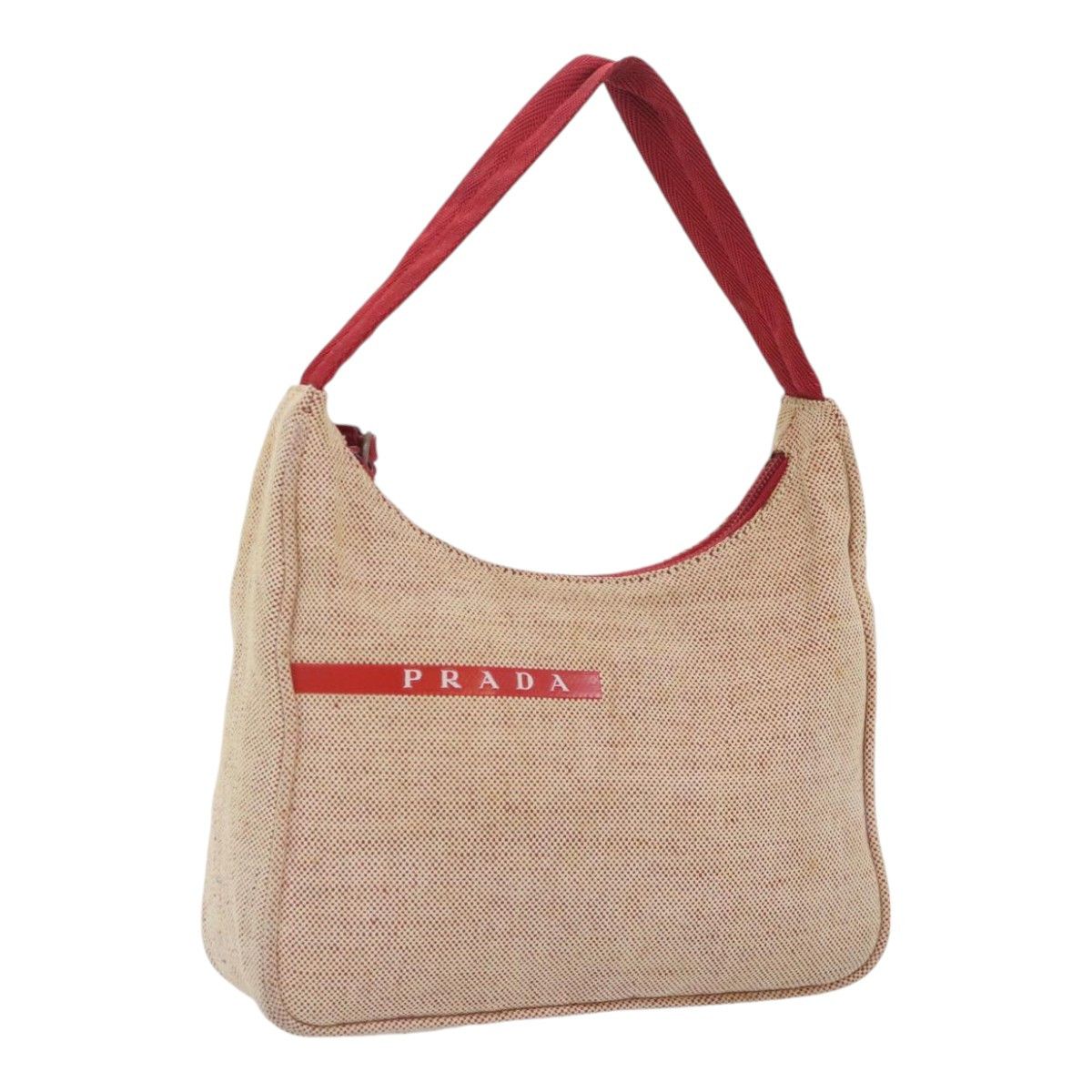 Prada Sports Beige Canvas Handbag (Pre-Owned) Size ONE SIZE - 16 Thumbnail