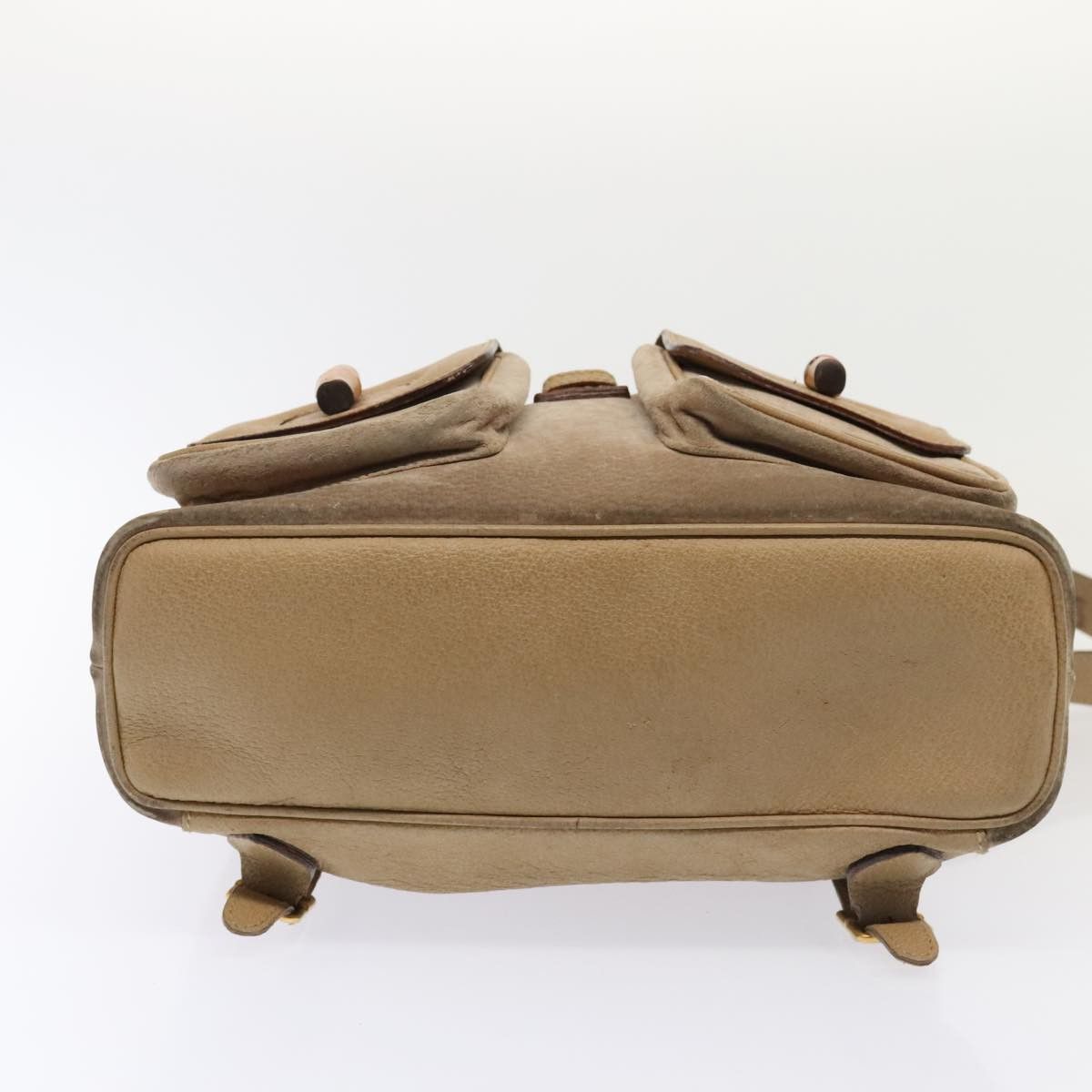 Gucci Bamboo Beige Suede Backpack Bag (Pre-Owned) Size ONE SIZE - 20 Thumbnail