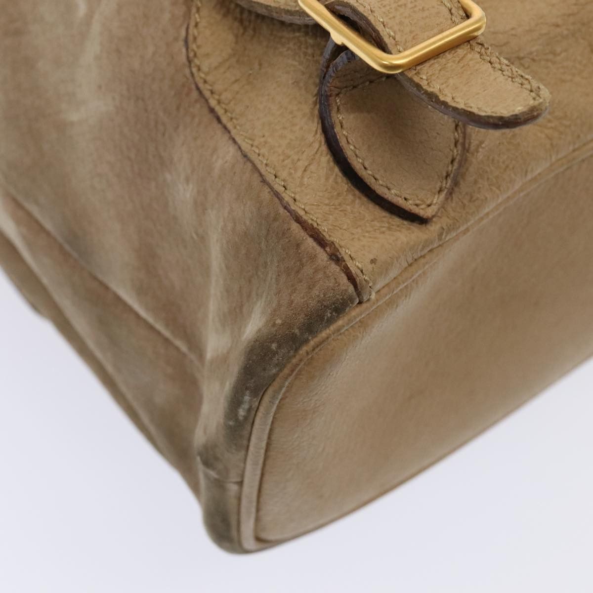 Gucci Bamboo Beige Suede Backpack Bag (Pre-Owned) Size ONE SIZE - 10 Thumbnail