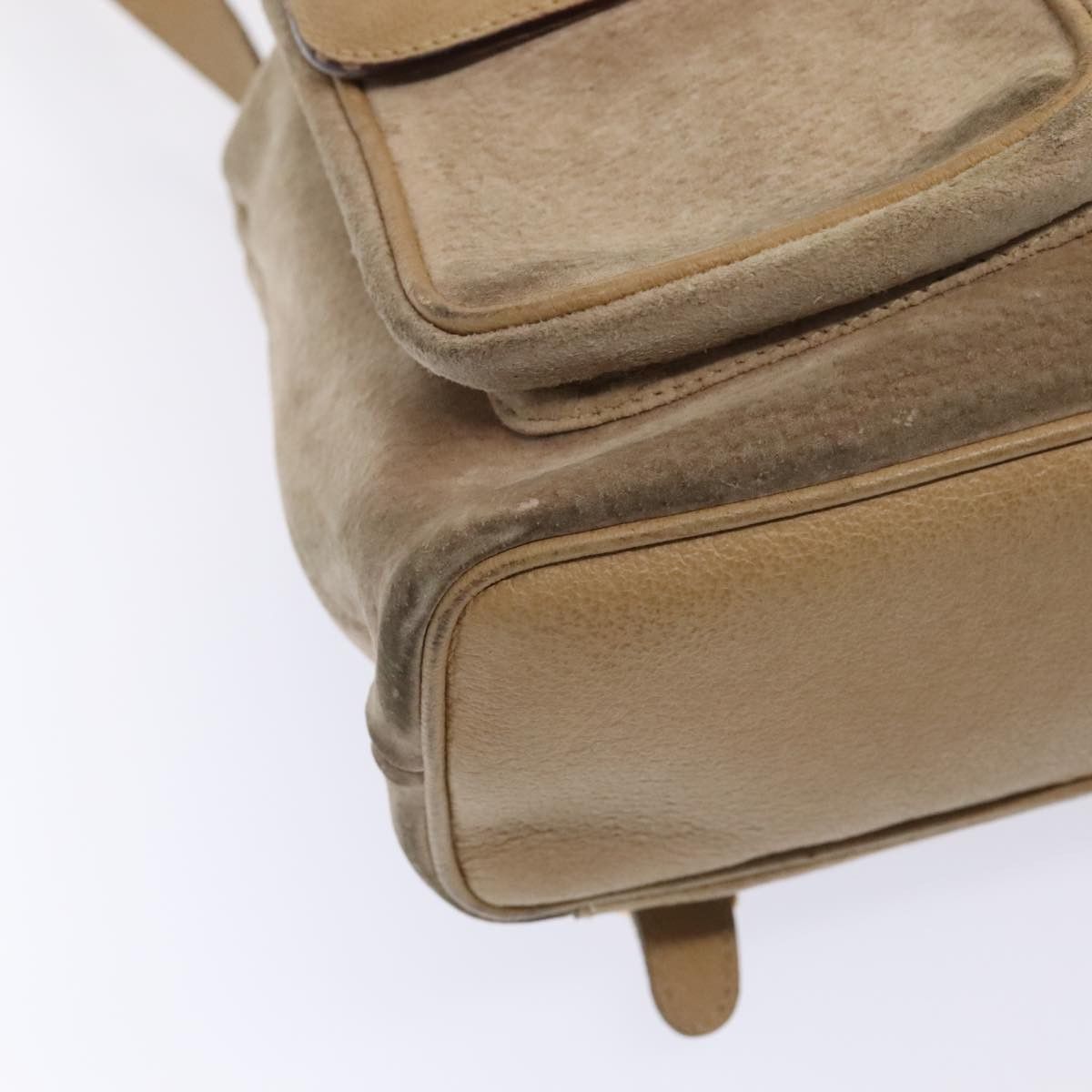 Gucci Bamboo Beige Suede Backpack Bag (Pre-Owned) Size ONE SIZE - 8 Thumbnail