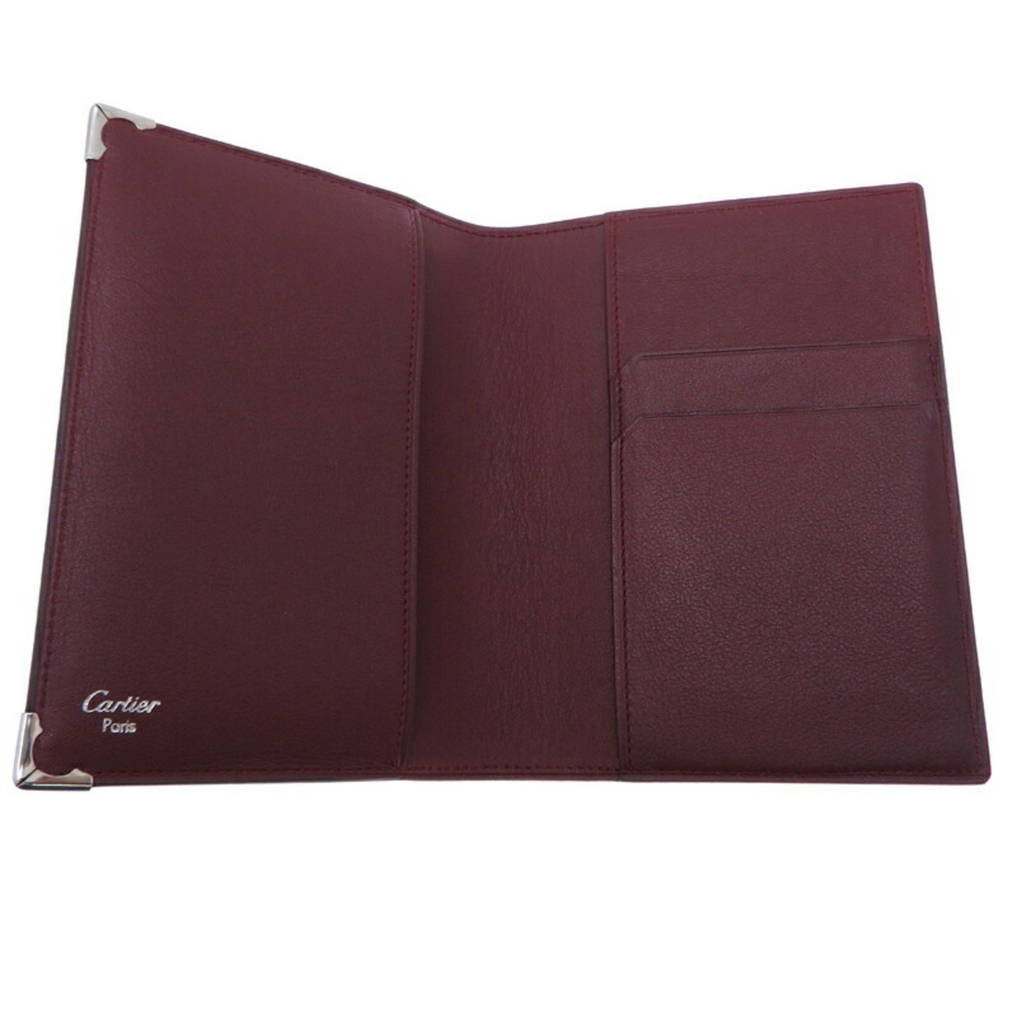 Cartier Cartier Must Line Notebook Cover for Women and Men, Pass Case, Leather, Black Size ONE SIZE - 7 Thumbnail