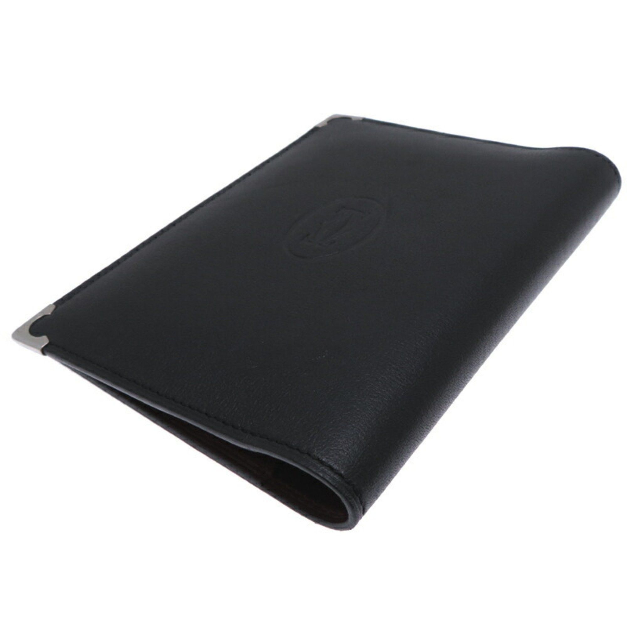Cartier Cartier Must Line Notebook Cover for Women and Men, Pass Case, Leather, Black Size ONE SIZE - 4 Thumbnail