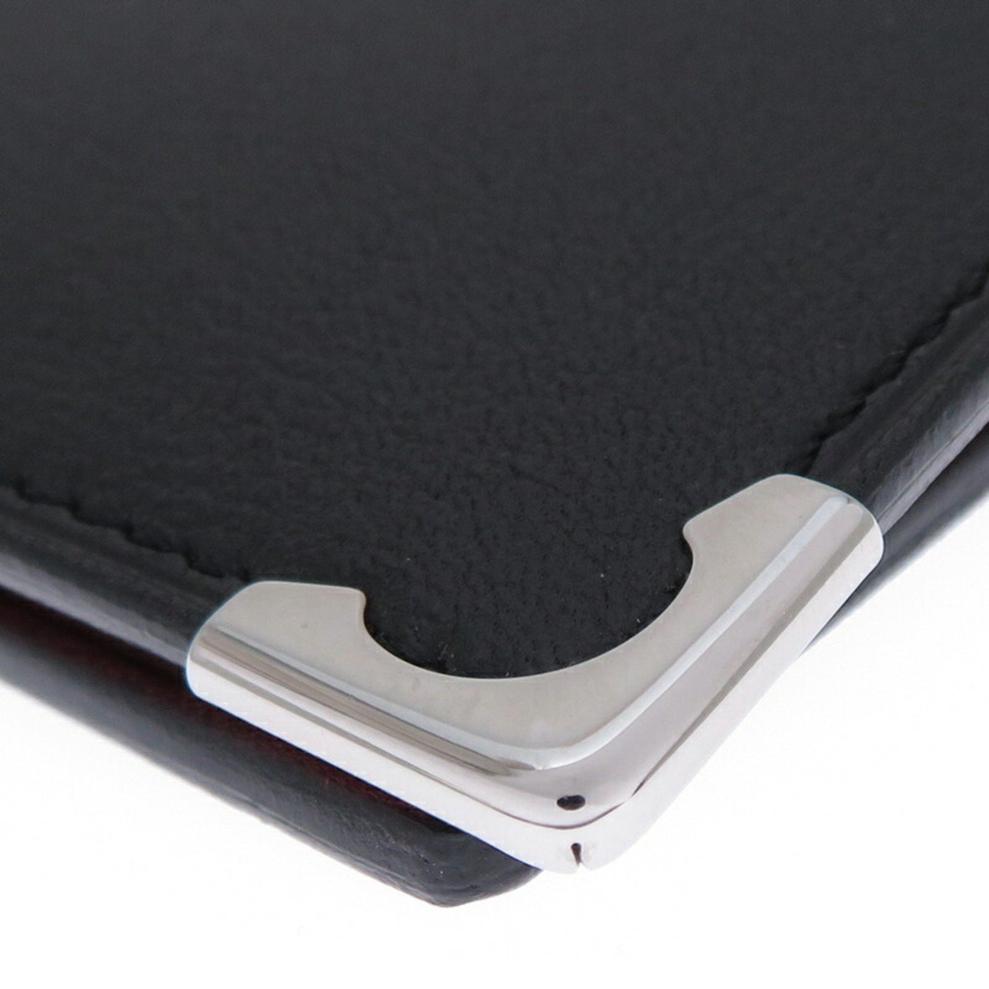 Cartier Cartier Must Line Notebook Cover for Women and Men, Pass Case, Leather, Black Size ONE SIZE - 6 Thumbnail