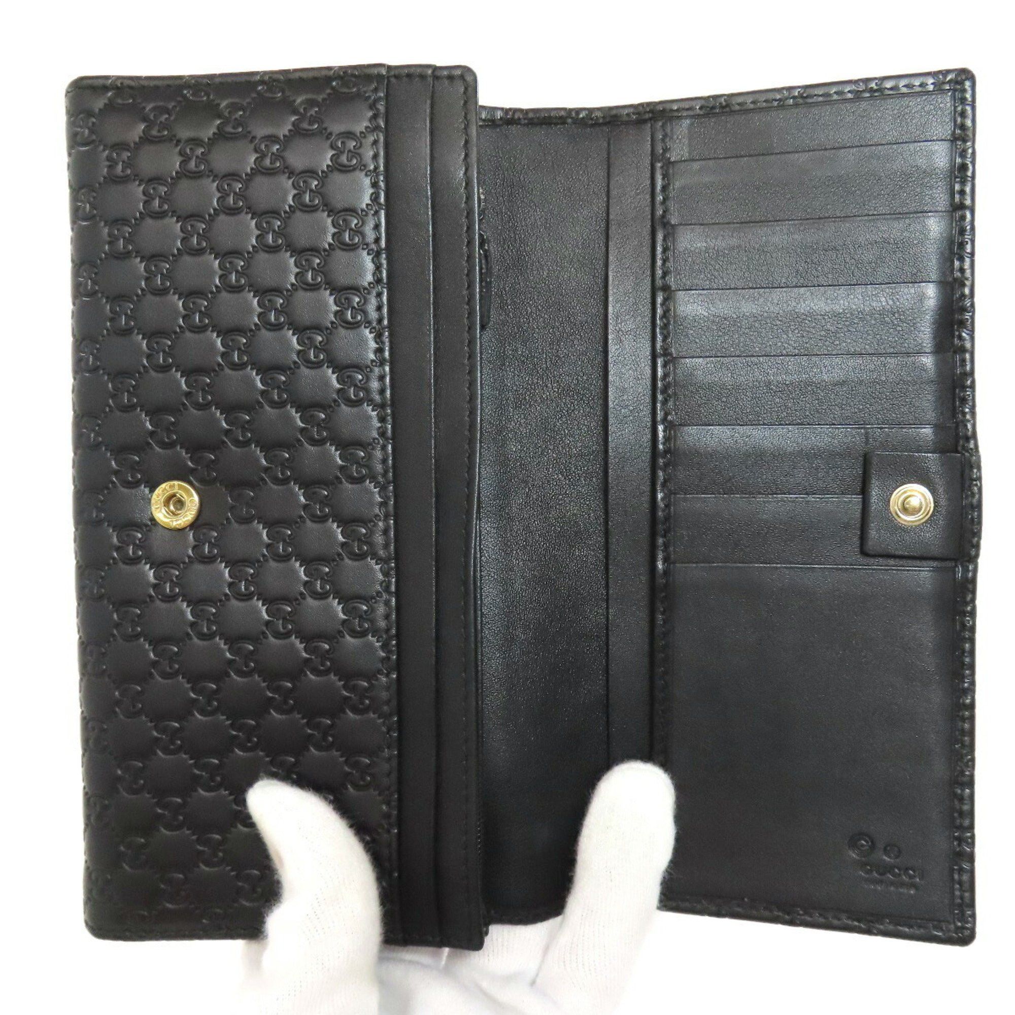 Gucci Gucci 449396 Outlet GG Signature Microsima Long Wallet Leather Men's GUCCI Size ONE SIZE - 4 Thumbnail
