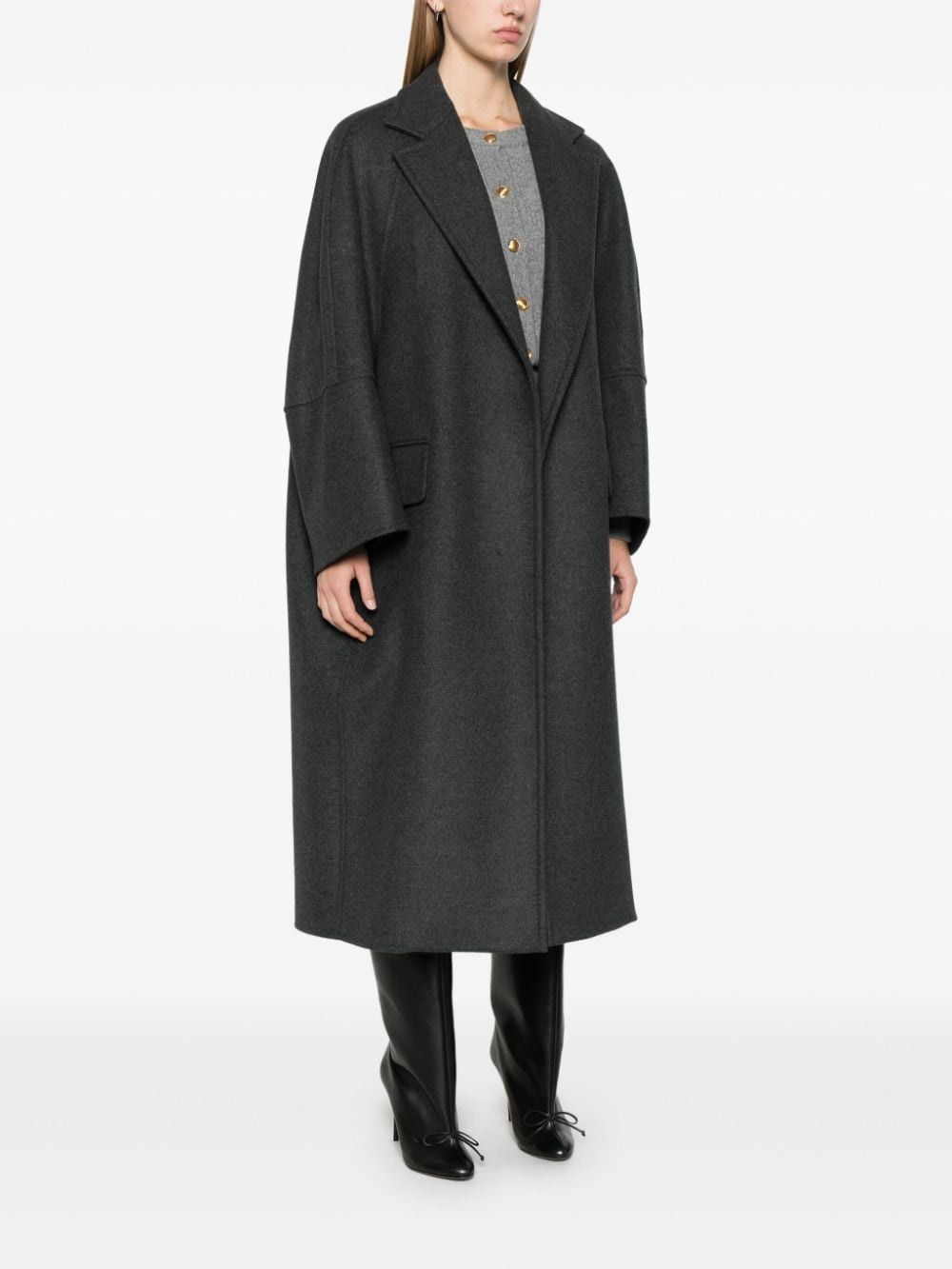 Max Mara WOOL LONG COAT Size S / US 4 / IT 40 - 4 Thumbnail