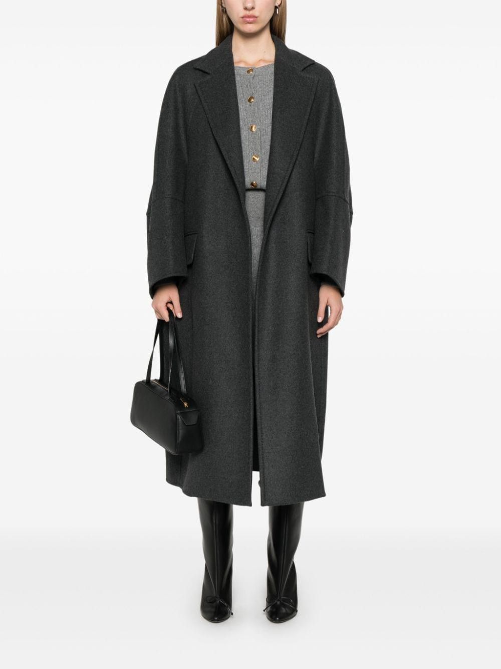 Max Mara WOOL LONG COAT Size S / US 4 / IT 40 - 3 Thumbnail