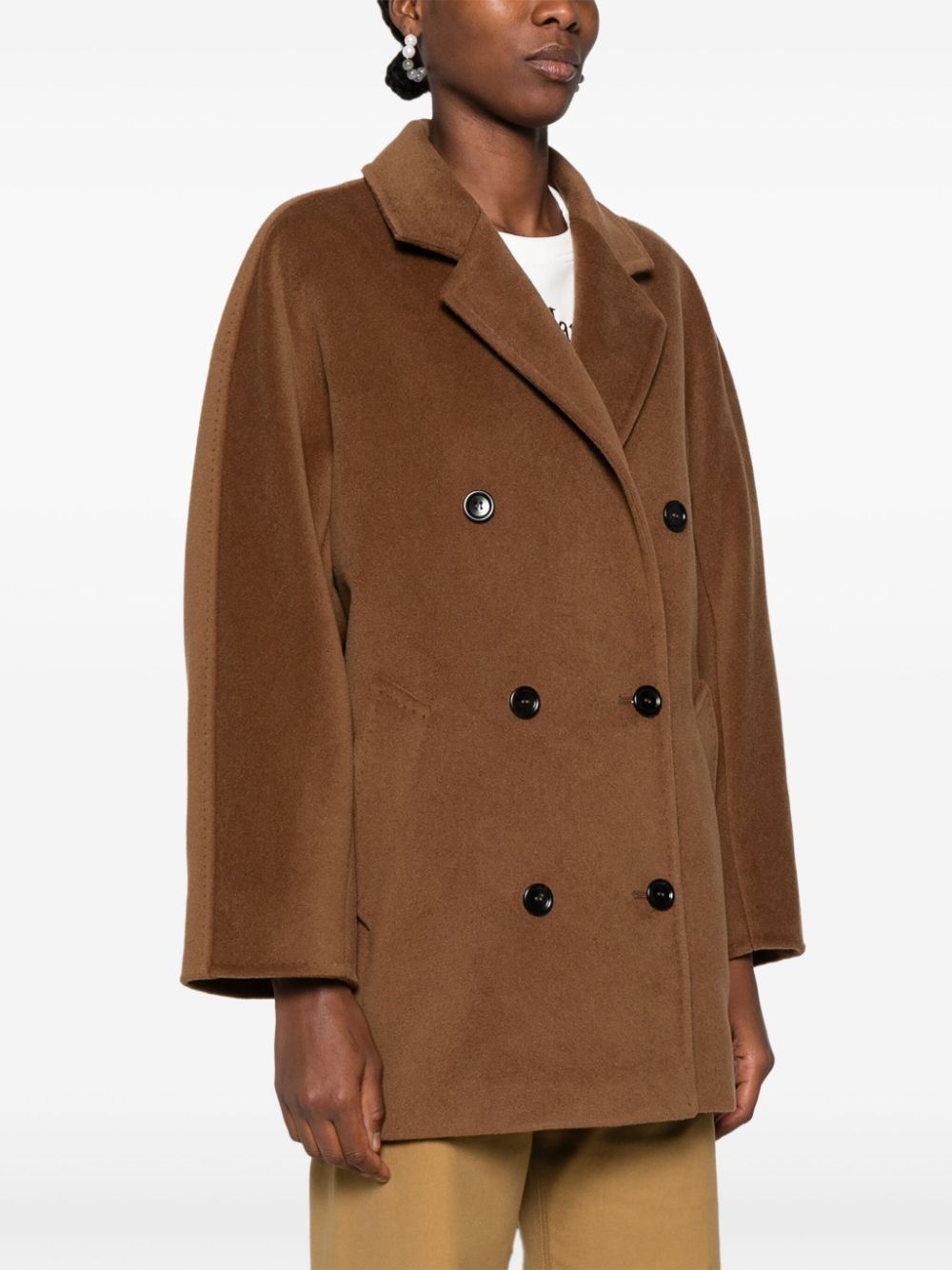 Max Mara WOOL DOUBLE-BREASTED COAT Size S / US 4 / IT 40 - 5 Thumbnail