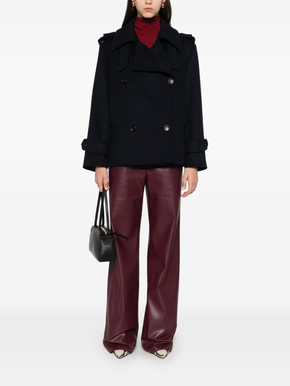 Max Mara WOOL SHORT COAT Size S / US 4 / IT 40 - 5 Thumbnail