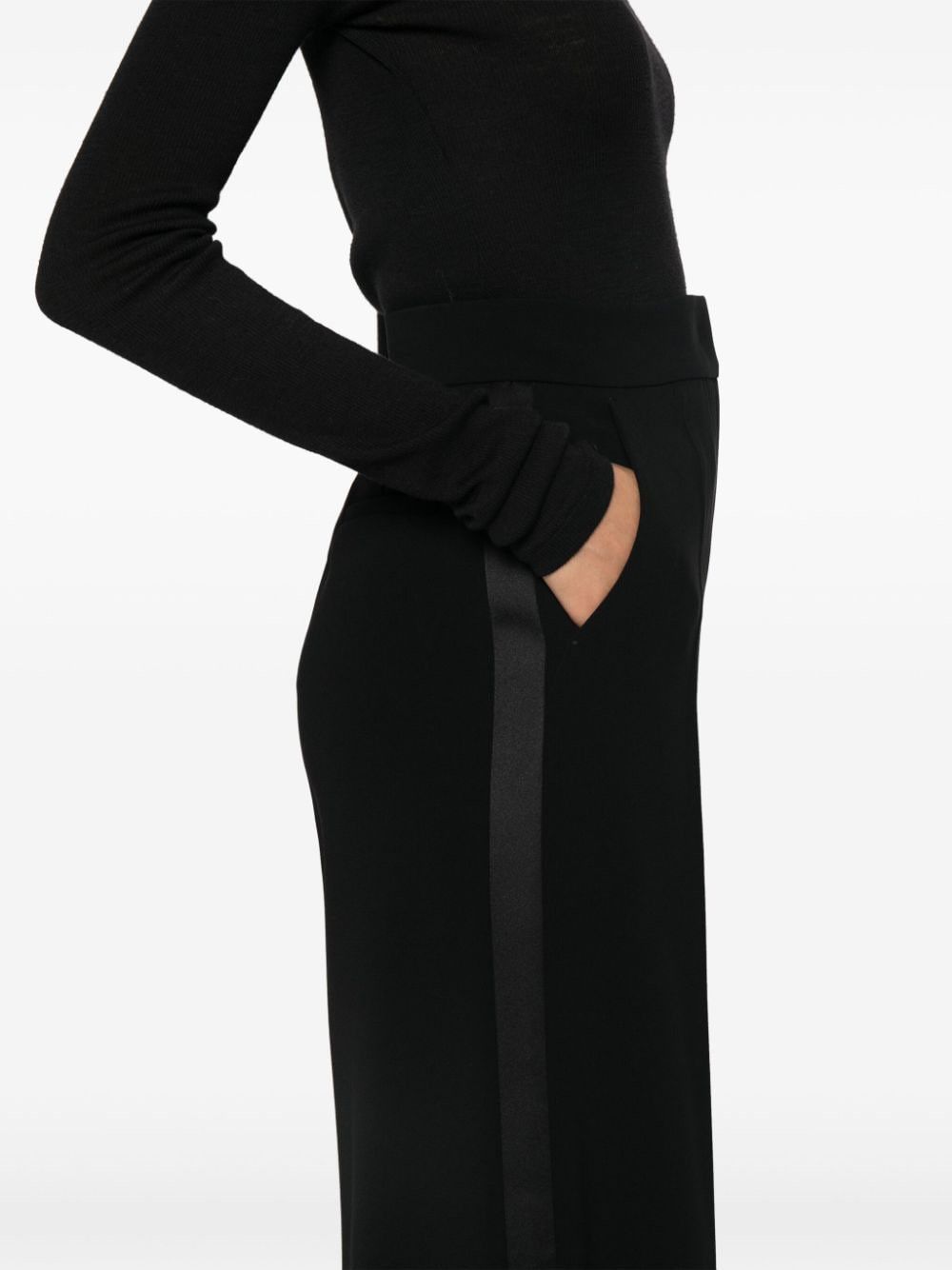 Max Mara FLARED LEG TROUSERS Size 27" / US 4 / IT 40 - 3 Thumbnail
