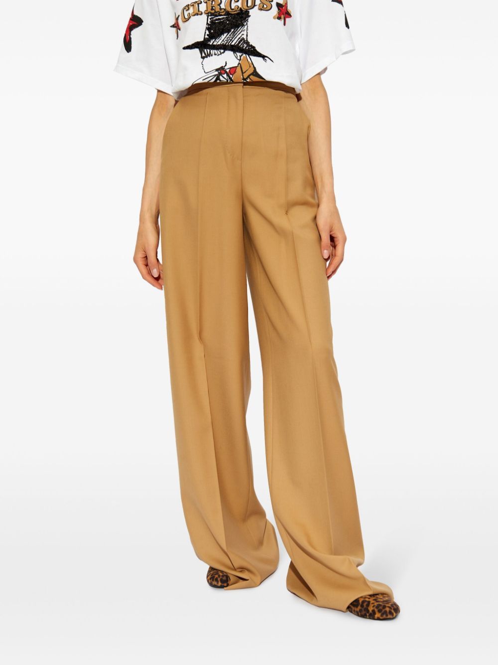 Max Mara WOOL WIDE-LEG TROUSERS Size 27" / US 4 / IT 40 - 5 Thumbnail