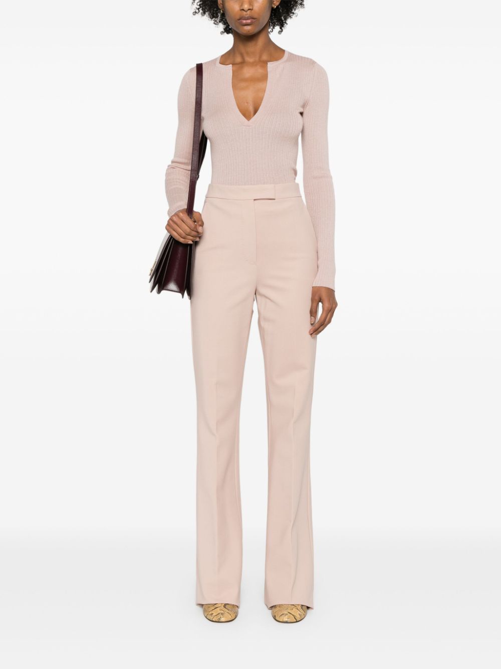 Max Mara KNITTED TROUSERS Size 27" / US 4 / IT 40 - 2 Thumbnail