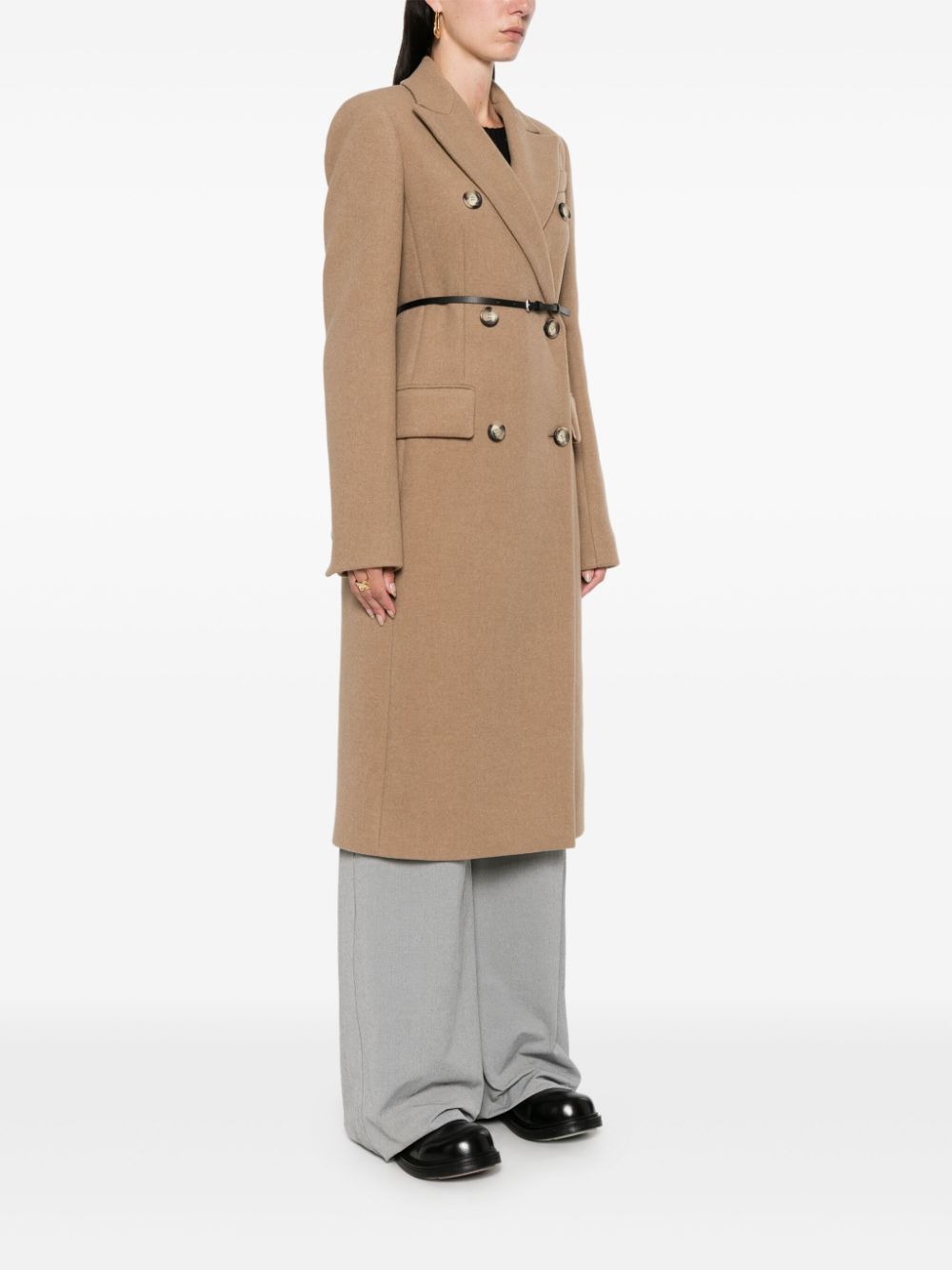 Sportmax WOOL DOUBLE-BREASTED COAT Size S / US 4 / IT 40 - 3 Thumbnail
