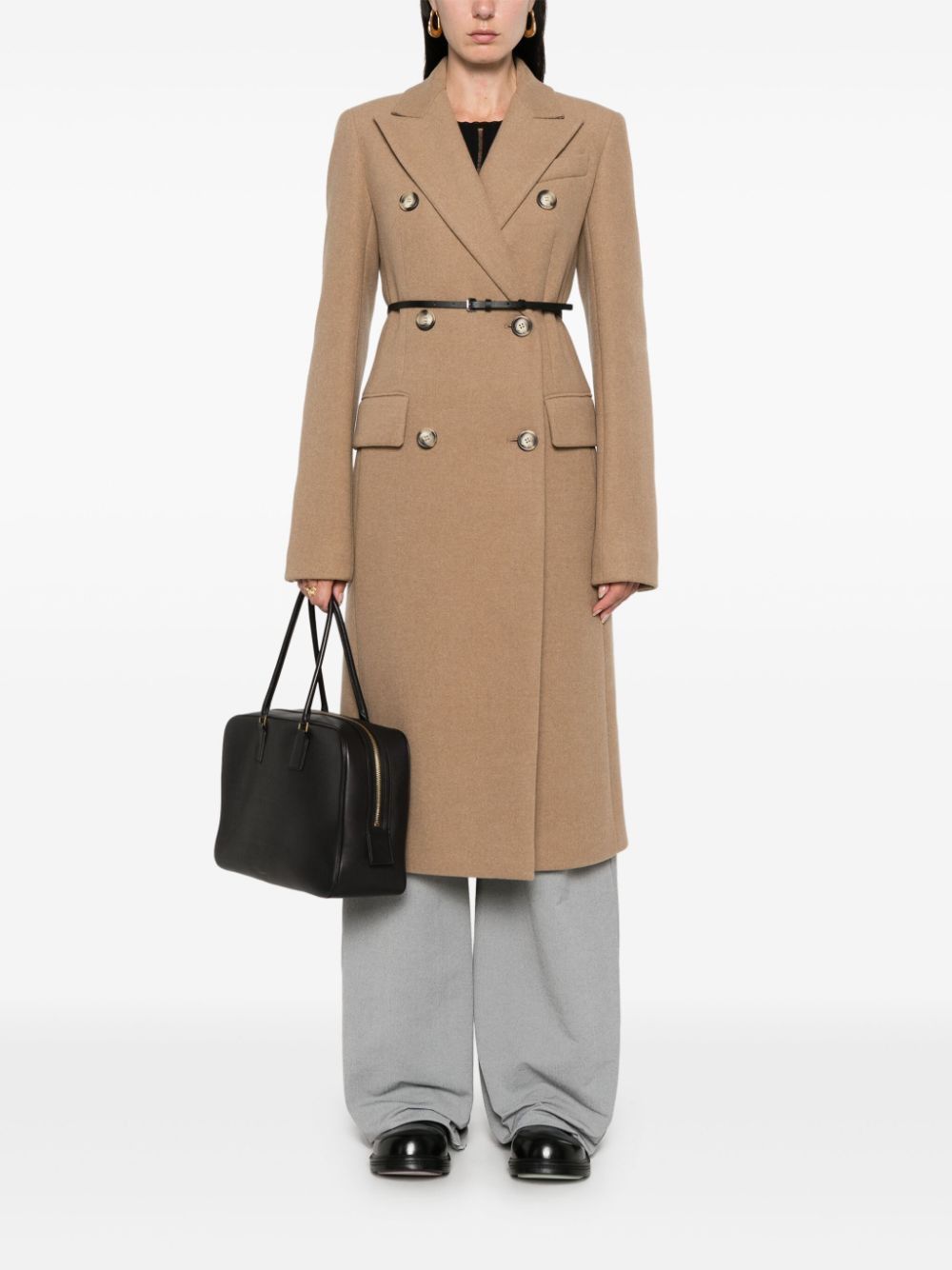 Sportmax WOOL DOUBLE-BREASTED COAT Size S / US 4 / IT 40 - 4 Thumbnail