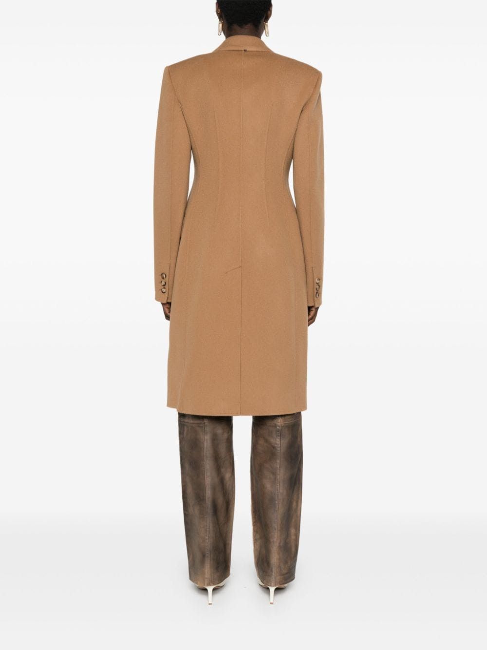 Sportmax WOOL DOUBLE-BREASTED COAT Size S / US 4 / IT 40 - 4 Thumbnail