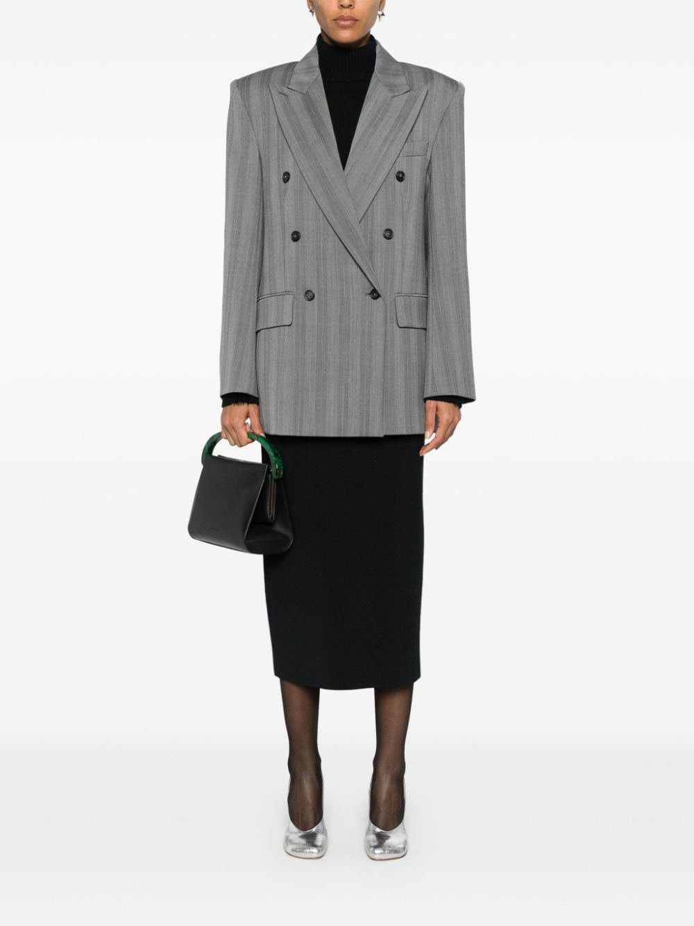 Sportmax WOOL DOUBLE-BREASTED JACKET Size S / US 4 / IT 40 - 5 Thumbnail