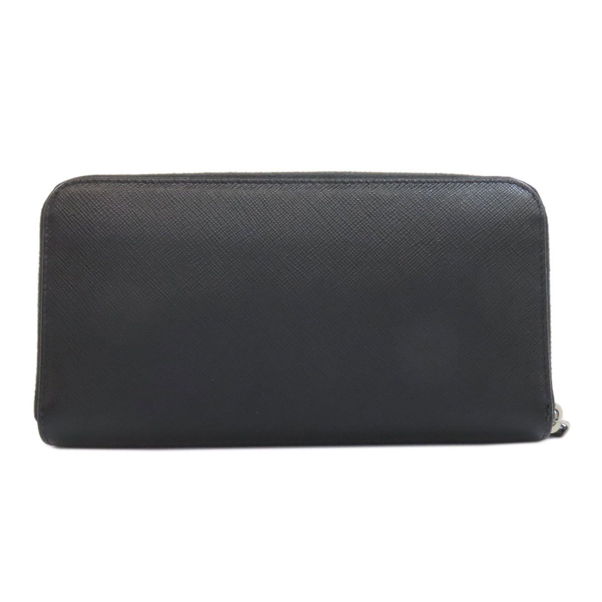 Prada Prada Saffiano Long Wallet Leather Men's PRADA Size ONE SIZE - 2 Thumbnail